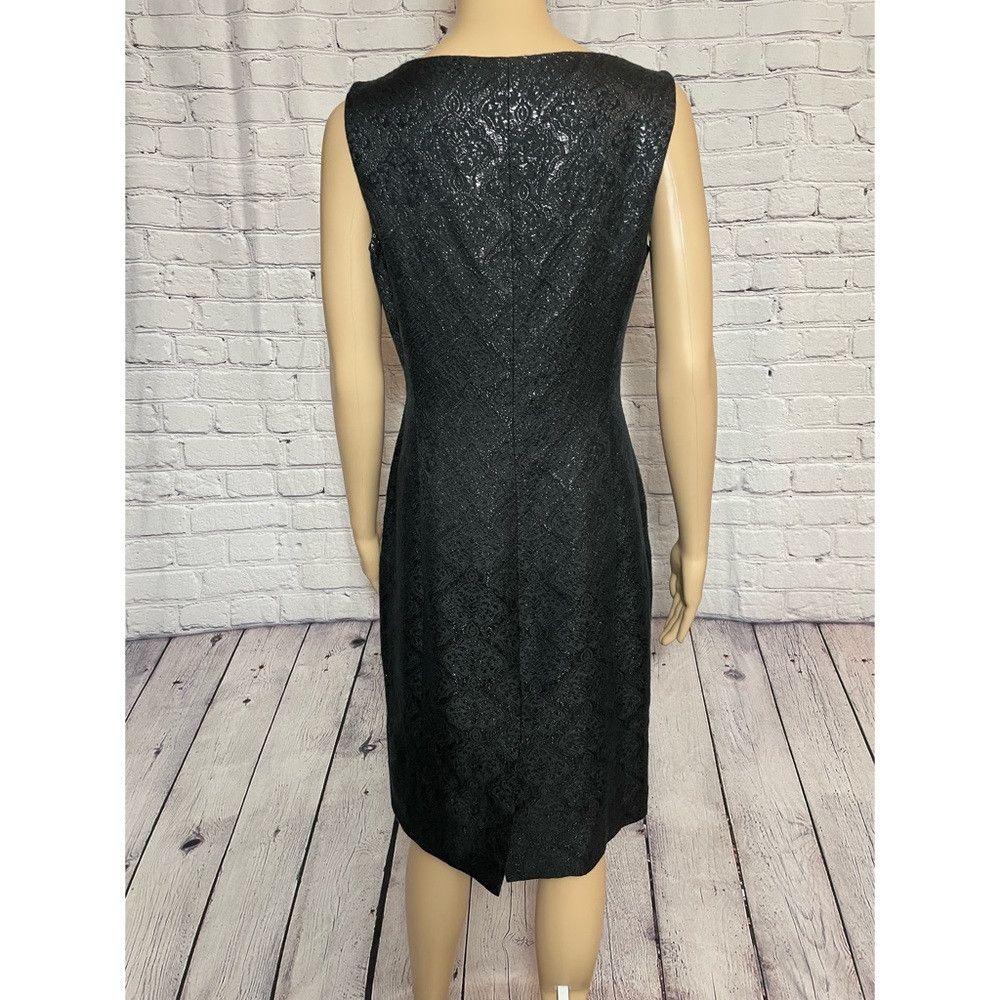 Banana Republic New Banana Republic Black Silk Blend Sleeveless Shift Dress Size M / US 6-8 / IT 42-44 - 4 Thumbnail