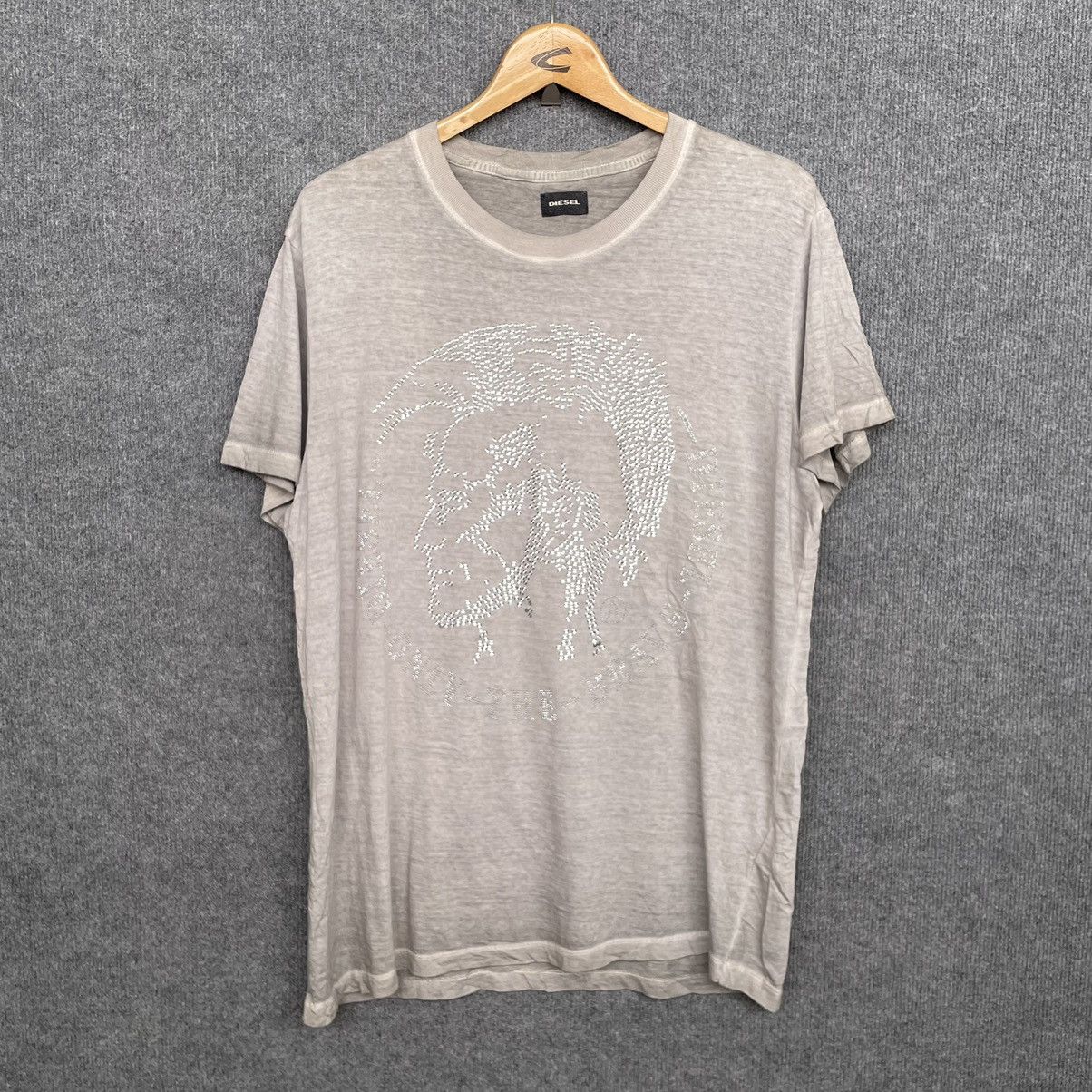 Diesel × Vintage Vintage Diesel Swarovski Detailing T Shirt Size US L / EU 52-54 / 3 - 1 Thumbnail