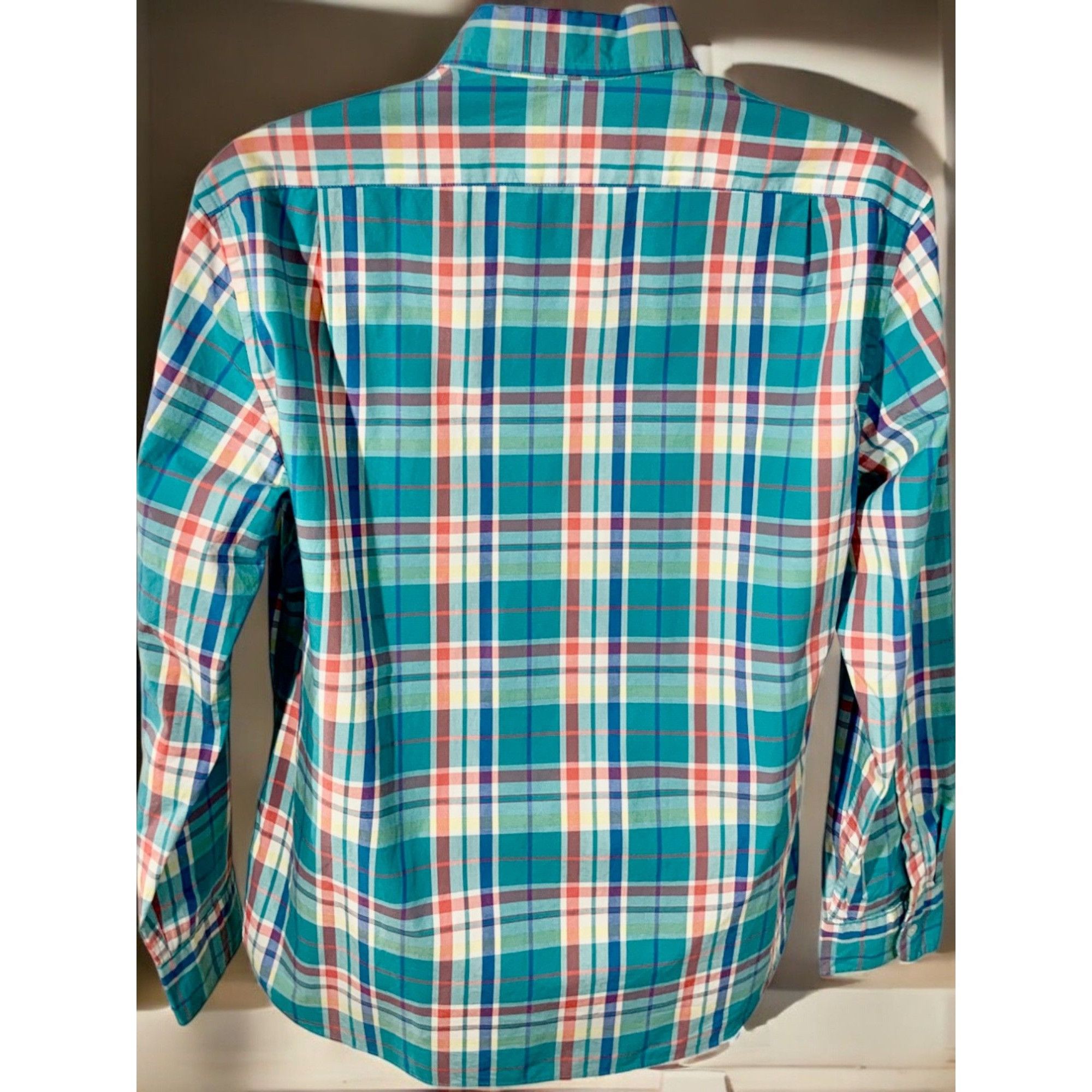 J.Crew J.Crew Flex Washed Plaid Slim Untucked Shirt Button Down Lon Size US L / EU 52-54 / 3 - 3 Thumbnail