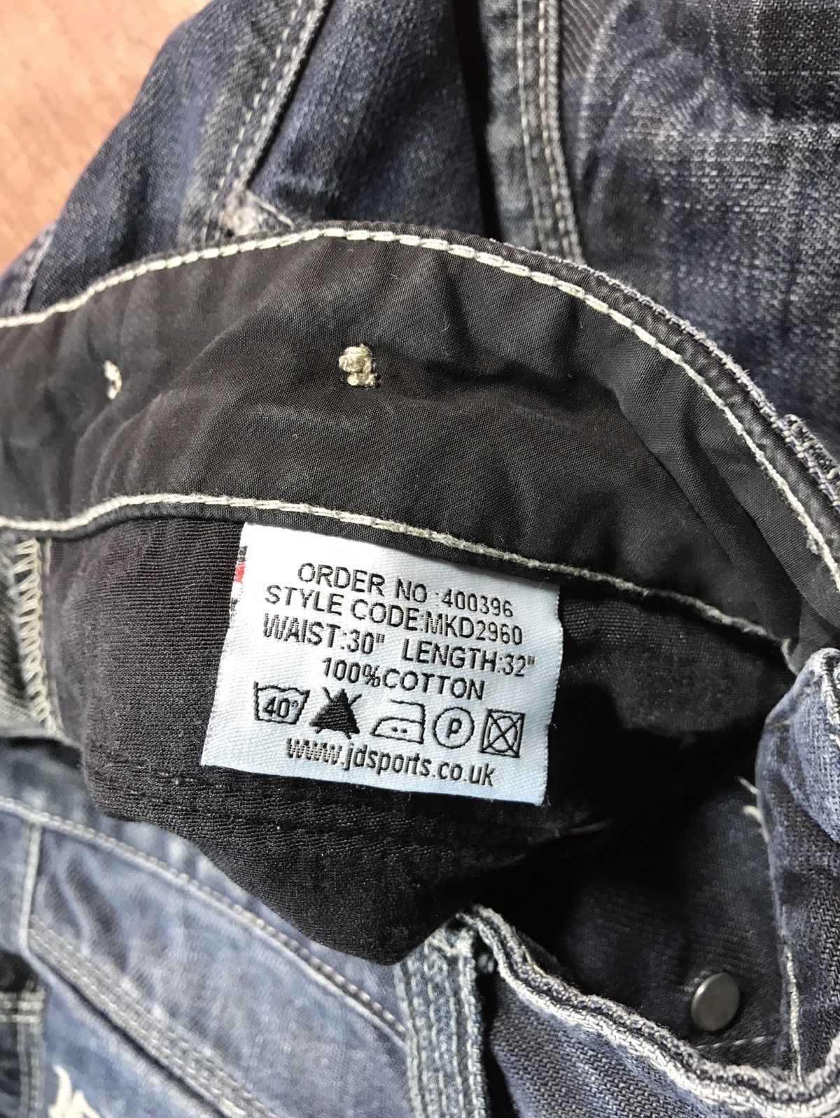 Japanese Brand × Vintage Vintage Double Knee Distressed Denim Pants Size US 30 / EU 46 - 7 Thumbnail