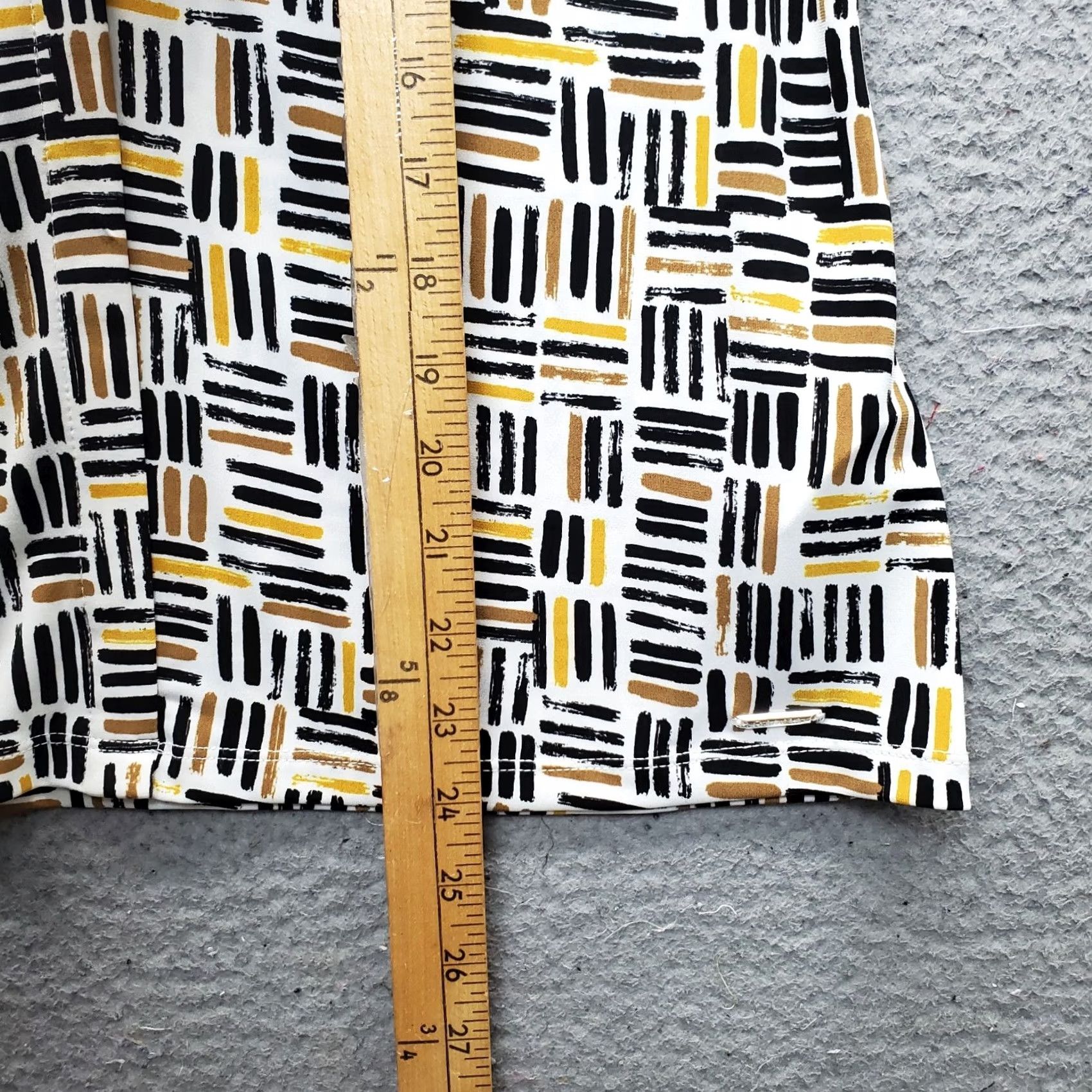 Calvin Klein Calvin Klein Blouse Womens M Multicolor Geometric Stretch V-Neck Pullover Shirt Sleeveless Top Size M / US 6-8 / IT 42-44 - 3 Thumbnail