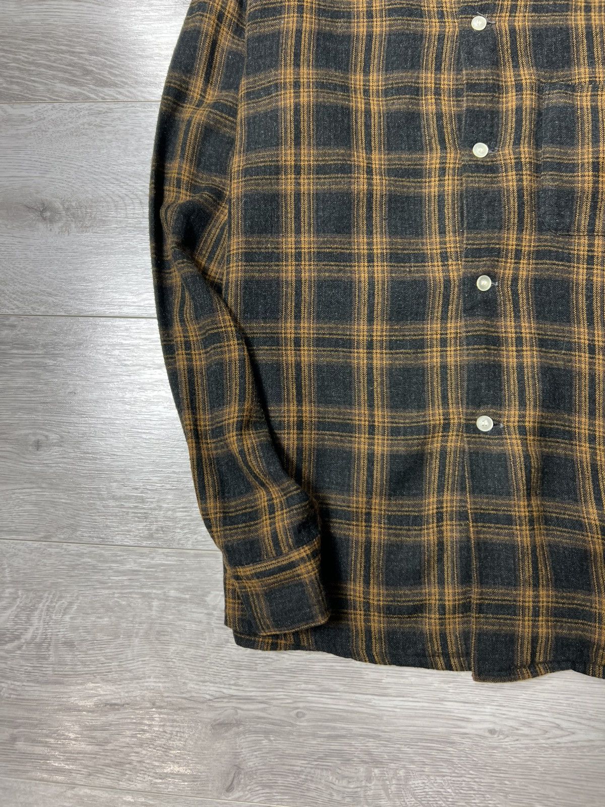Arrow Vintage 50s / 60s Arrow Flannel Checkered Shirt Wool Acrylic Size US M / EU 48-50 / 2 - 4 Thumbnail