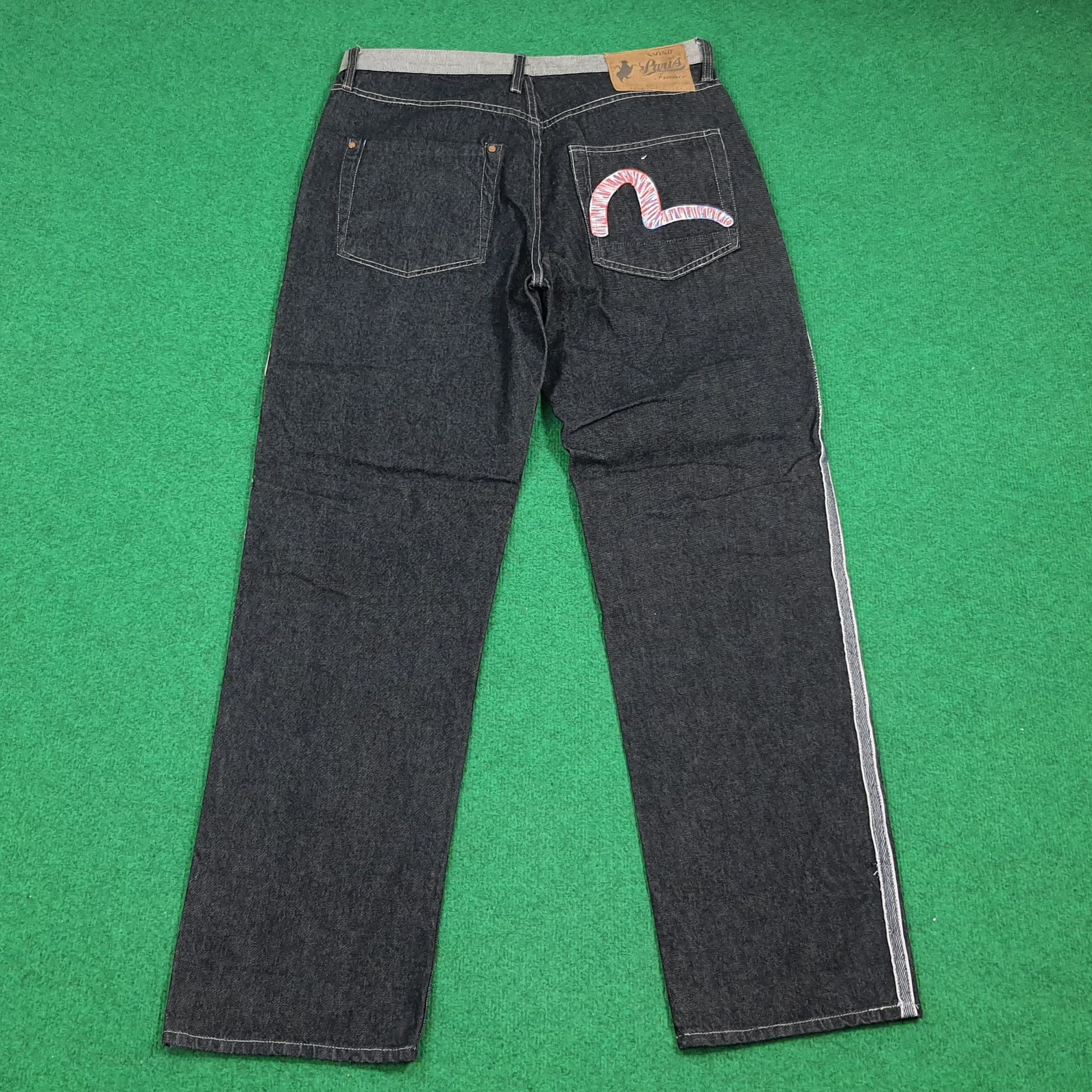 Evisu Vintage Evisu Paris Selvedge Reversible Custom Daicock Jeans Size US 35 - 4 Thumbnail