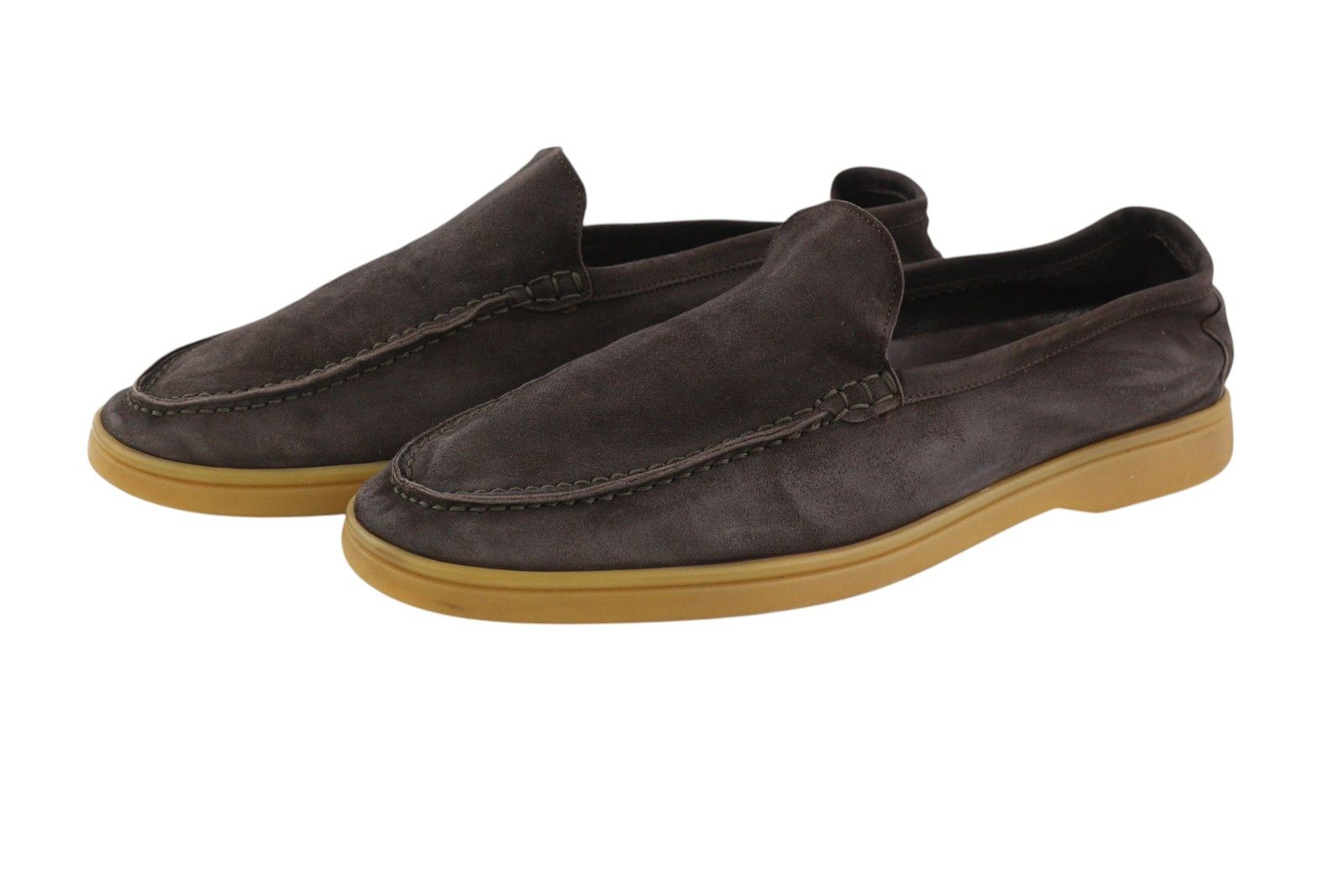 Suitsupply EU42 Brown Suede Leather Almond Toe Slip On Shoes 83575 Size US 9 / EU 42 - 2 Thumbnail