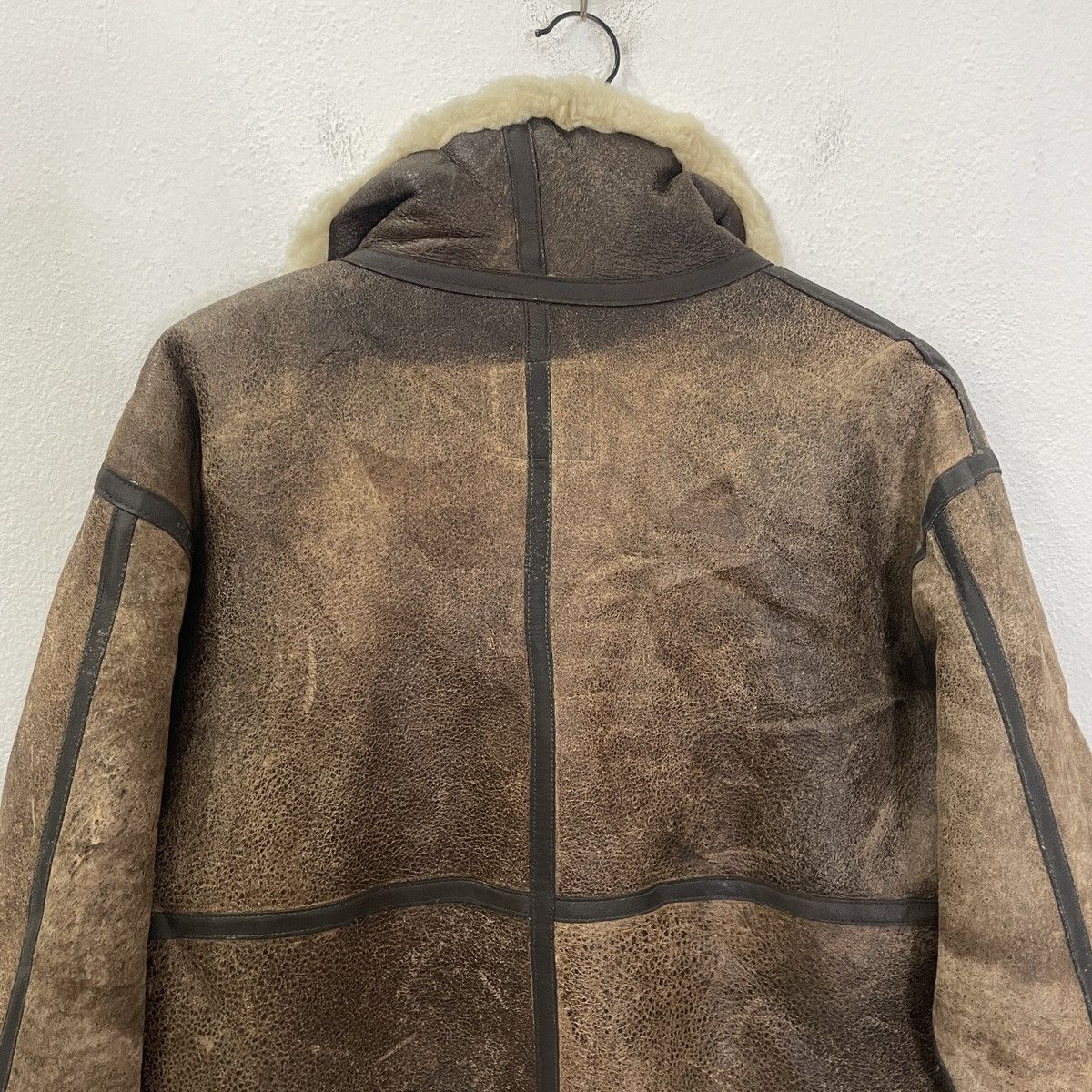 Japanese Brand Vintage Dog Fight Military B3 Leather Jacket Size US L / EU 52-54 / 3 - 11 Thumbnail