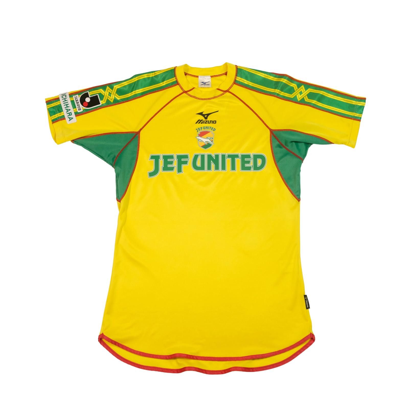 Mizuno 2002/03 JEF United Ichihara Home Shirt J-League (M) Size US M / EU 48-50 / 2 - 1 Thumbnail