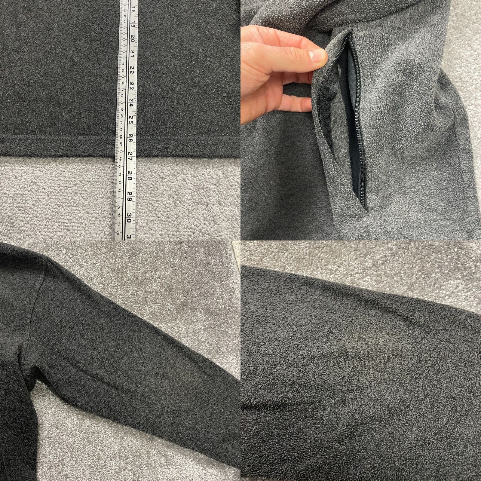 Vintage Columbia Fleece Jacket Mens XL Dark Gray Full Zip Pockets High Neck Outdoor Hike Jacket Size US XL / EU 56 / 4 - 8 Thumbnail