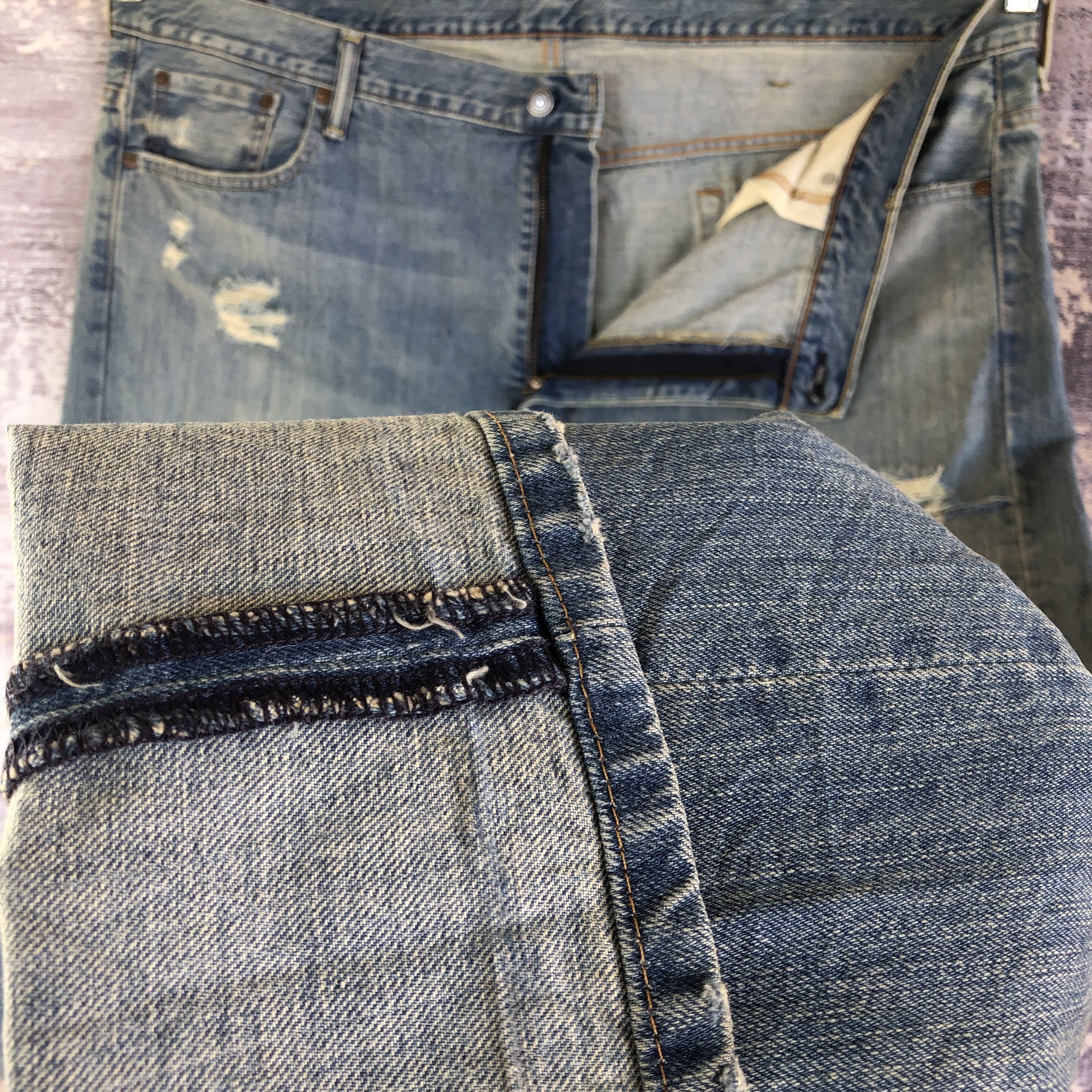 Levi's Vintage Distressed Levis 569 Faded Jeans Levi's Baggy Denim Size US 44 / EU 60 - 8 Thumbnail