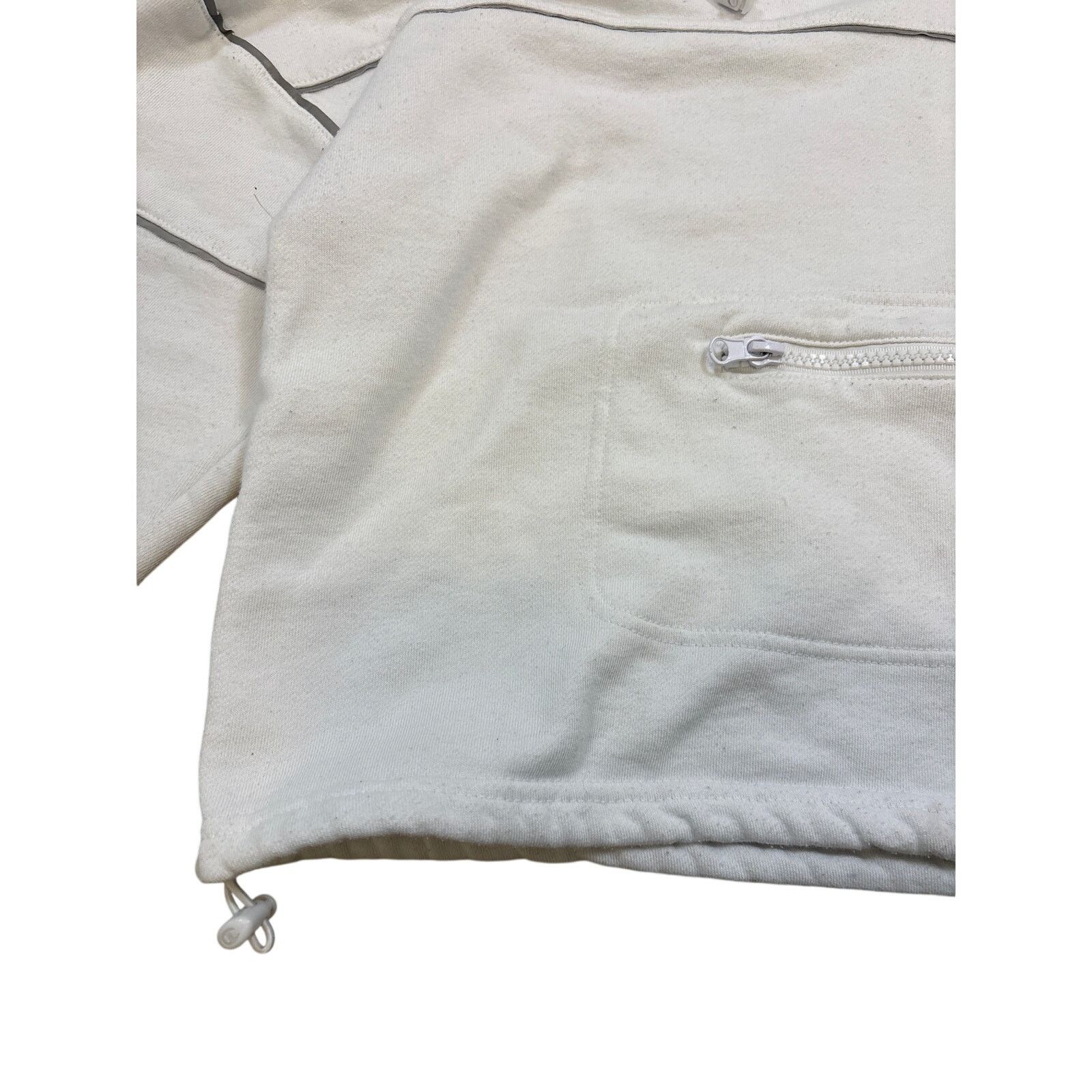 Champion Champion Reflective Cropped drawstring hoodie white Small Size S / US 4 / IT 40 - 6 Thumbnail