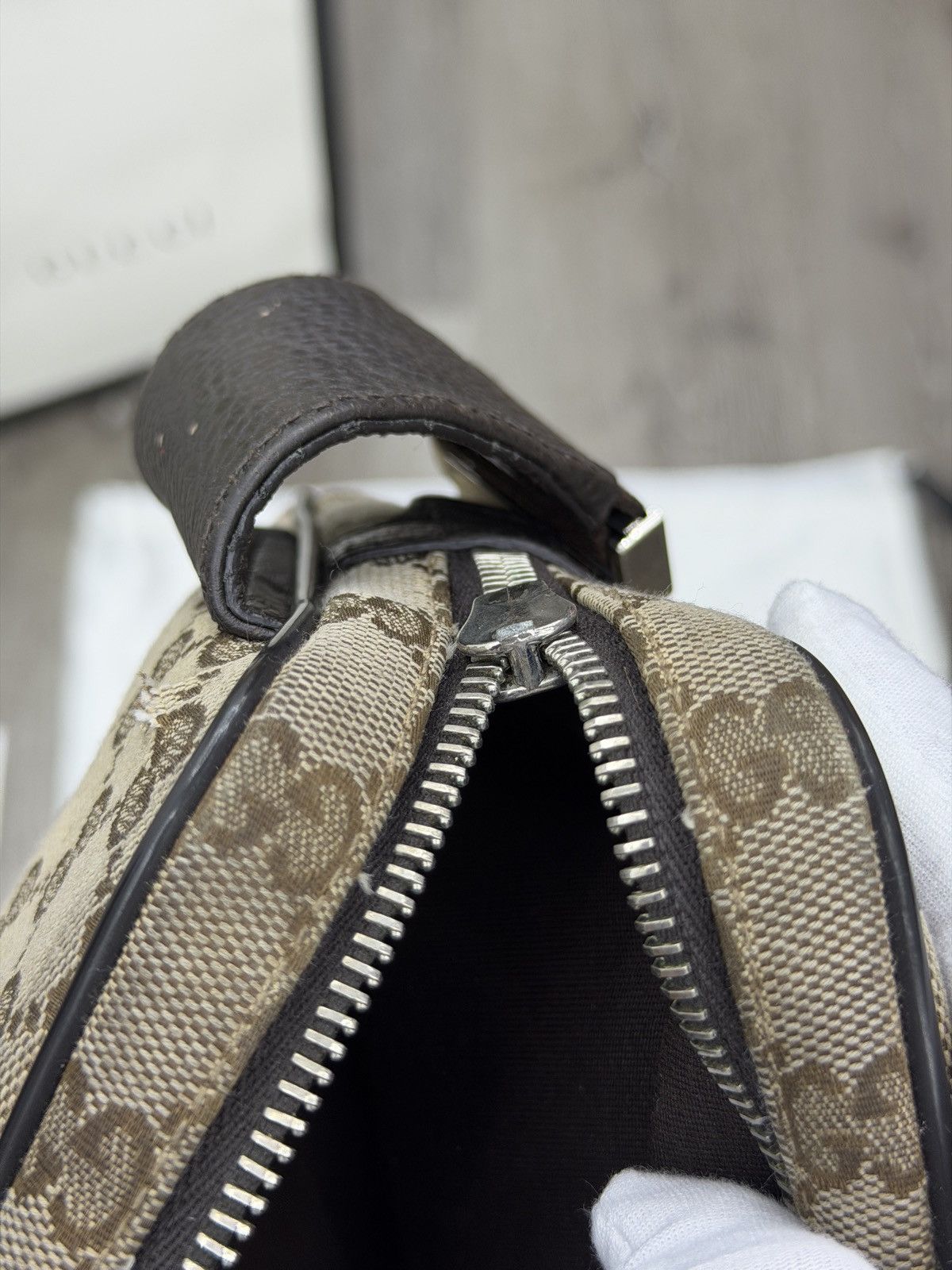 Gucci Gucci Belt Bag GG Supreme Small Beige/Black Size ONE SIZE - 9 Thumbnail