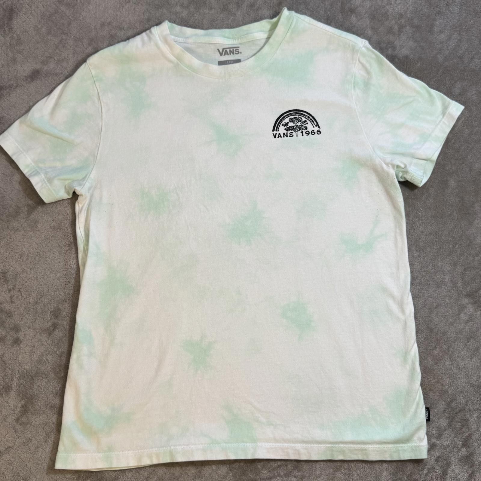 Designer Vans Everyday Rainbow Tie Dye Boyfriend T-Shirt Size L / US 10 / IT 46 - 3 Thumbnail