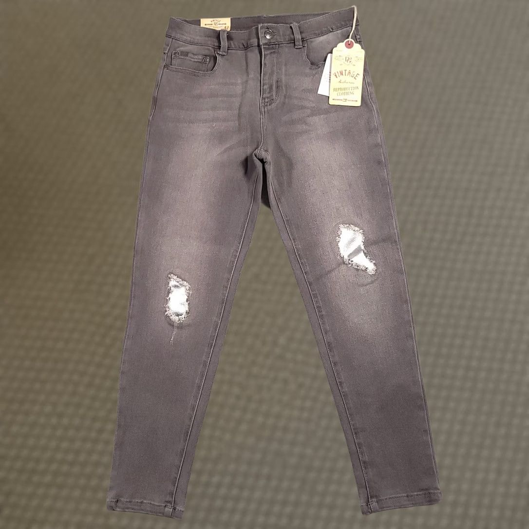 Vintage VINTAGE Diane Gilman DG2 Jeans 6P Grey Wash Skinny Western Distressed Women's Size 28" / US 6 / IT 42 - 1 Thumbnail