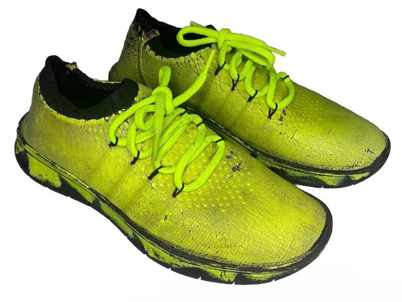 Maison Margiela Painted Crackle Knit Trainers