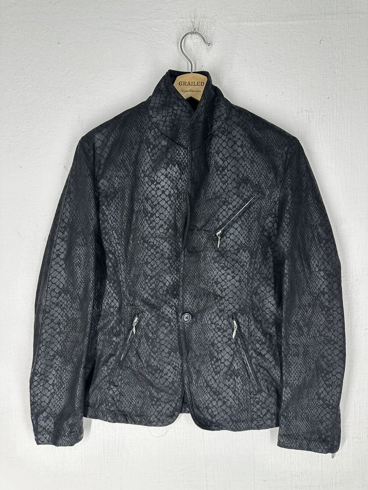 Tornado Mart Tornado Mart Refined Real Clothes Snake Skin Reptile Jacket Size US M / EU 48-50 / 2 - 2 Thumbnail
