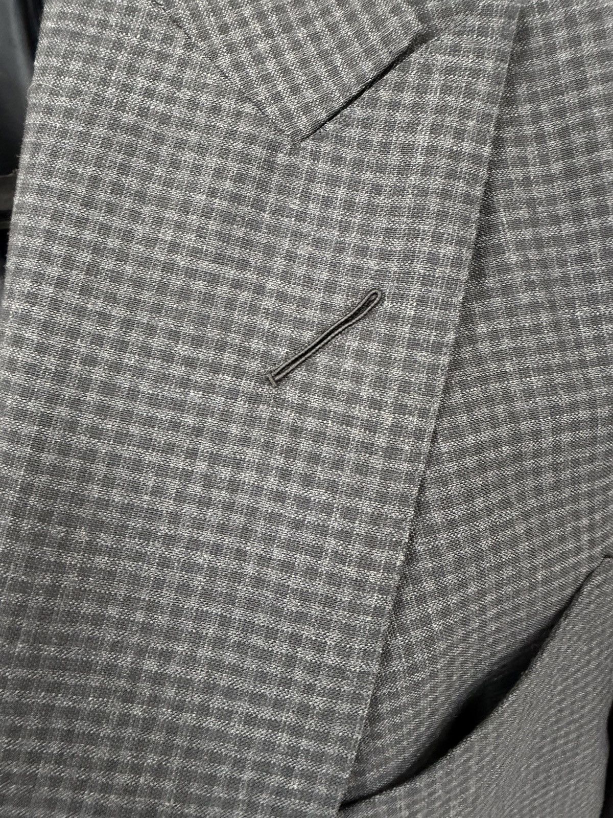 Tom Ford TOM FORD -navy/ grey Gingham Size 46R - 2 Thumbnail