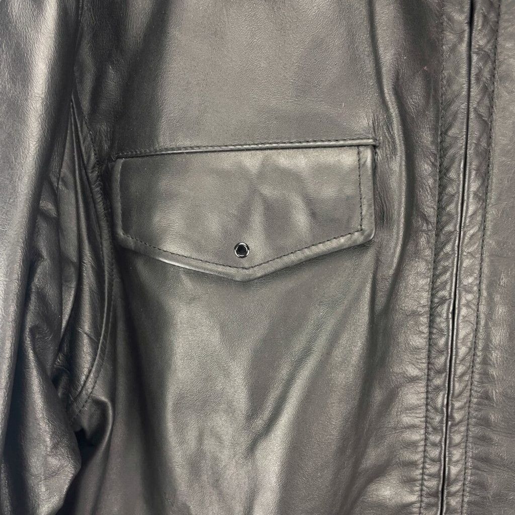 Rudsak RUDSAK Vintage Black Leather Contemporary Bomber Jacket Size US M / EU 48-50 / 2 - 9 Thumbnail