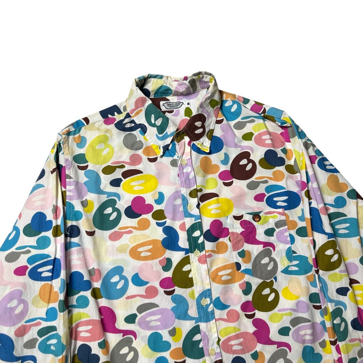 Bape Baby Milo Bape Multi Color Camo Long Sleeve Shirt Size US M / EU 48-50 / 2 - 3 Thumbnail