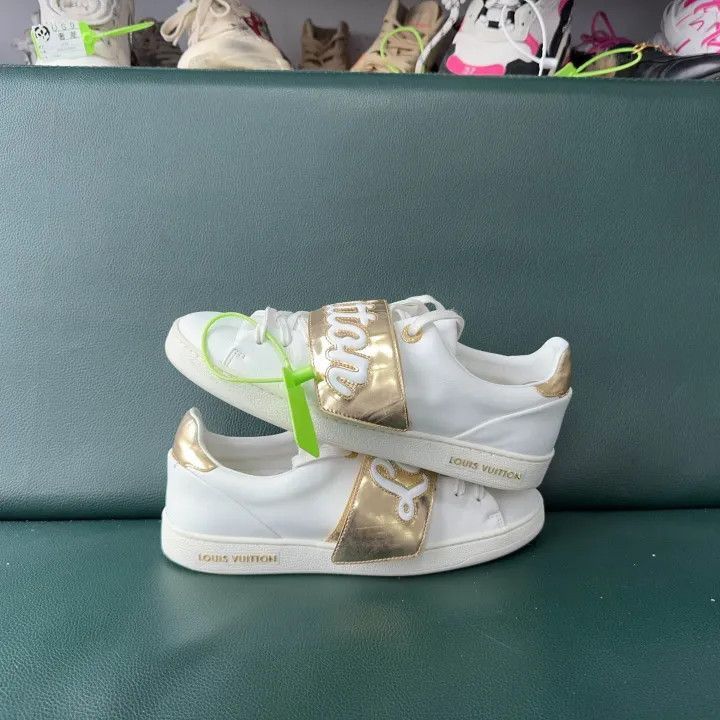 Louis Vuitton Louis Vuitton Casual Sneakers with Gold Accent -2508 Size US 6.5 / EU 39-40 - 6 Thumbnail