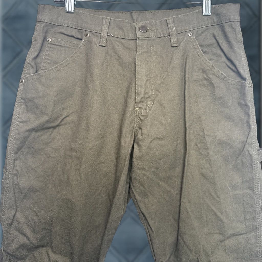Dickies Dickies Denim Carpenter Pants Olive Green Men’s 32x32 Relaxed Fit Size US 32 / EU 48 - 1 Thumbnail