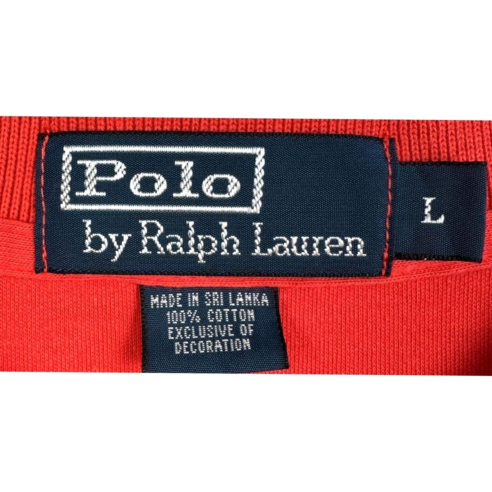 Polo Ralph Lauren Polo Ralph Lauren Polo Shirt Mens L Red Casual Polo Short Sleeve Embroidered Logo Green Pony Vintage No Size US L / EU 52-54 / 3 - 4 Thumbnail