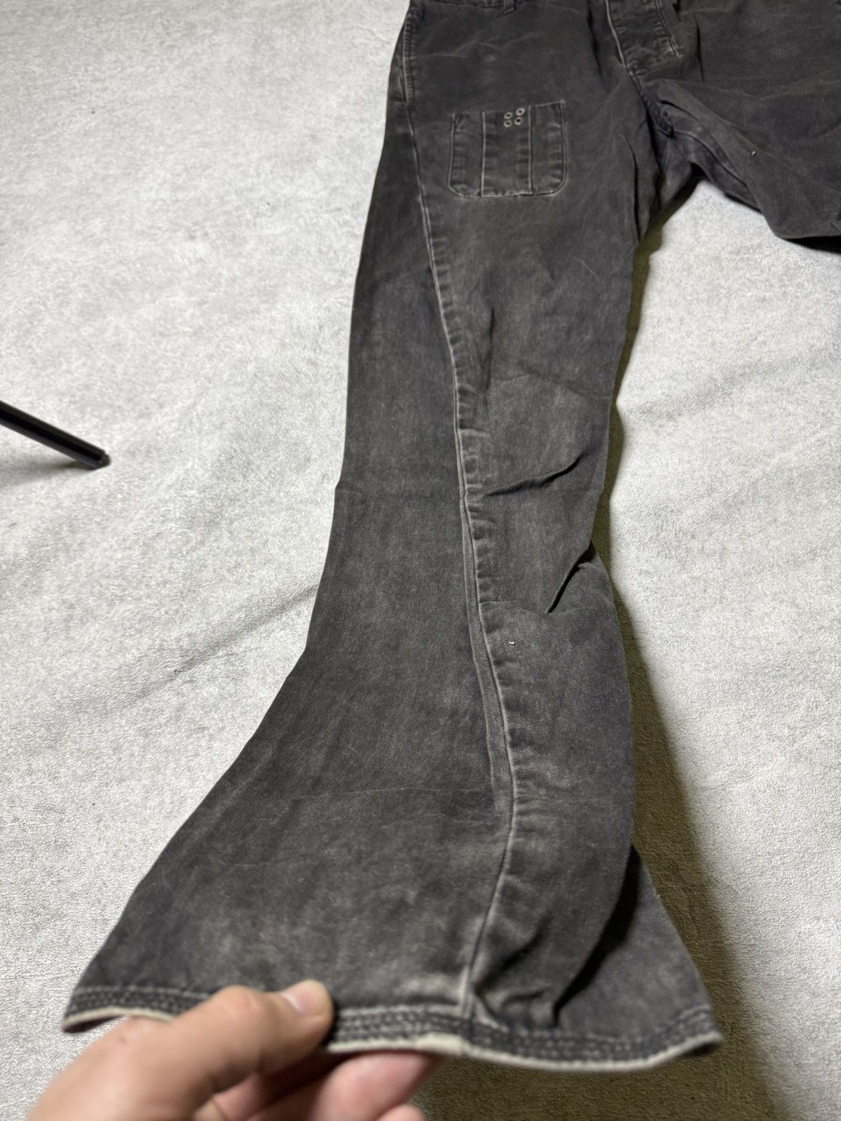 Allsaints Skull Allsaints Rick Owens Style Drop Crotch Jeans Size US 32 / EU 48 - 2 Thumbnail