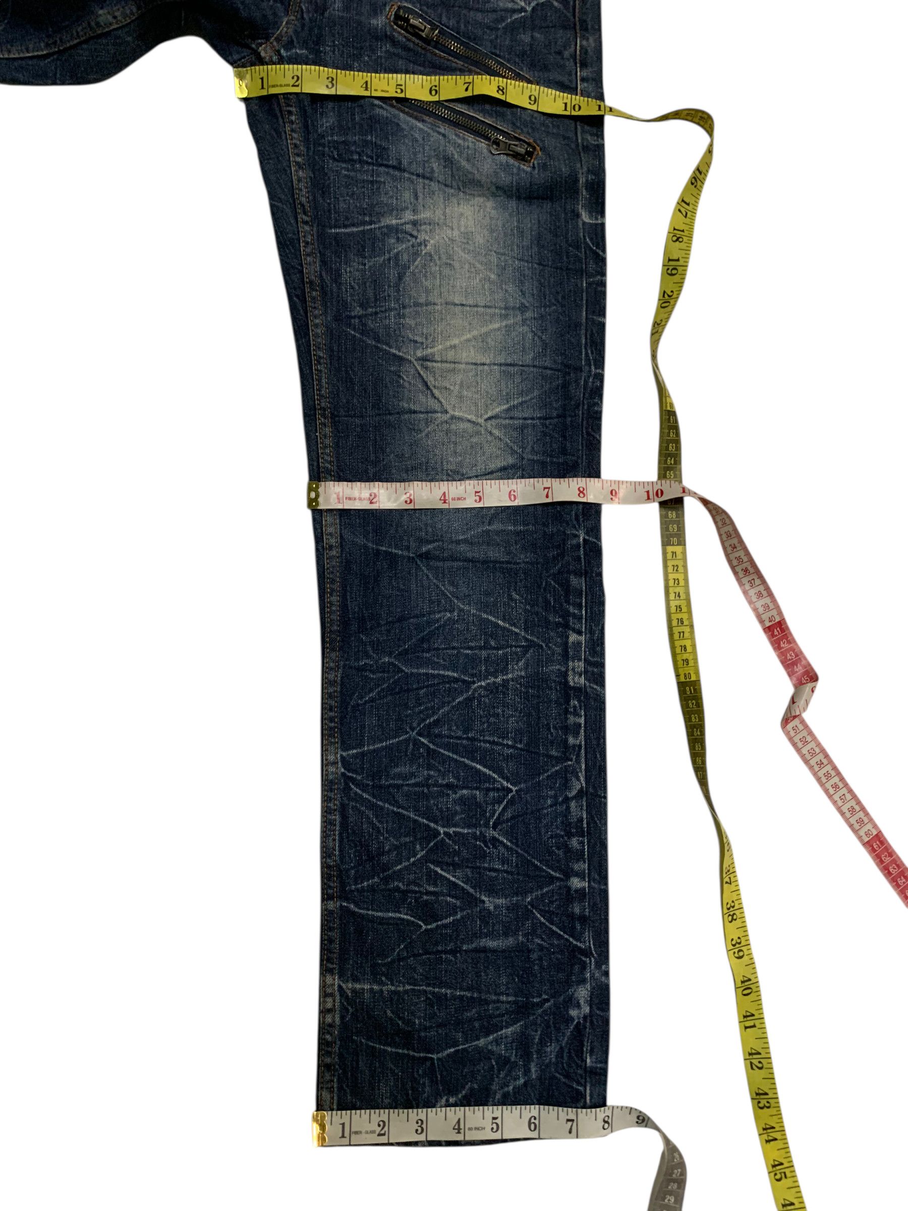 PPFM CLAWNMARK💥NYALUS DOUBLE WAIST RUSTY DISTRESSED DENIM Size US 29 - 21 Thumbnail