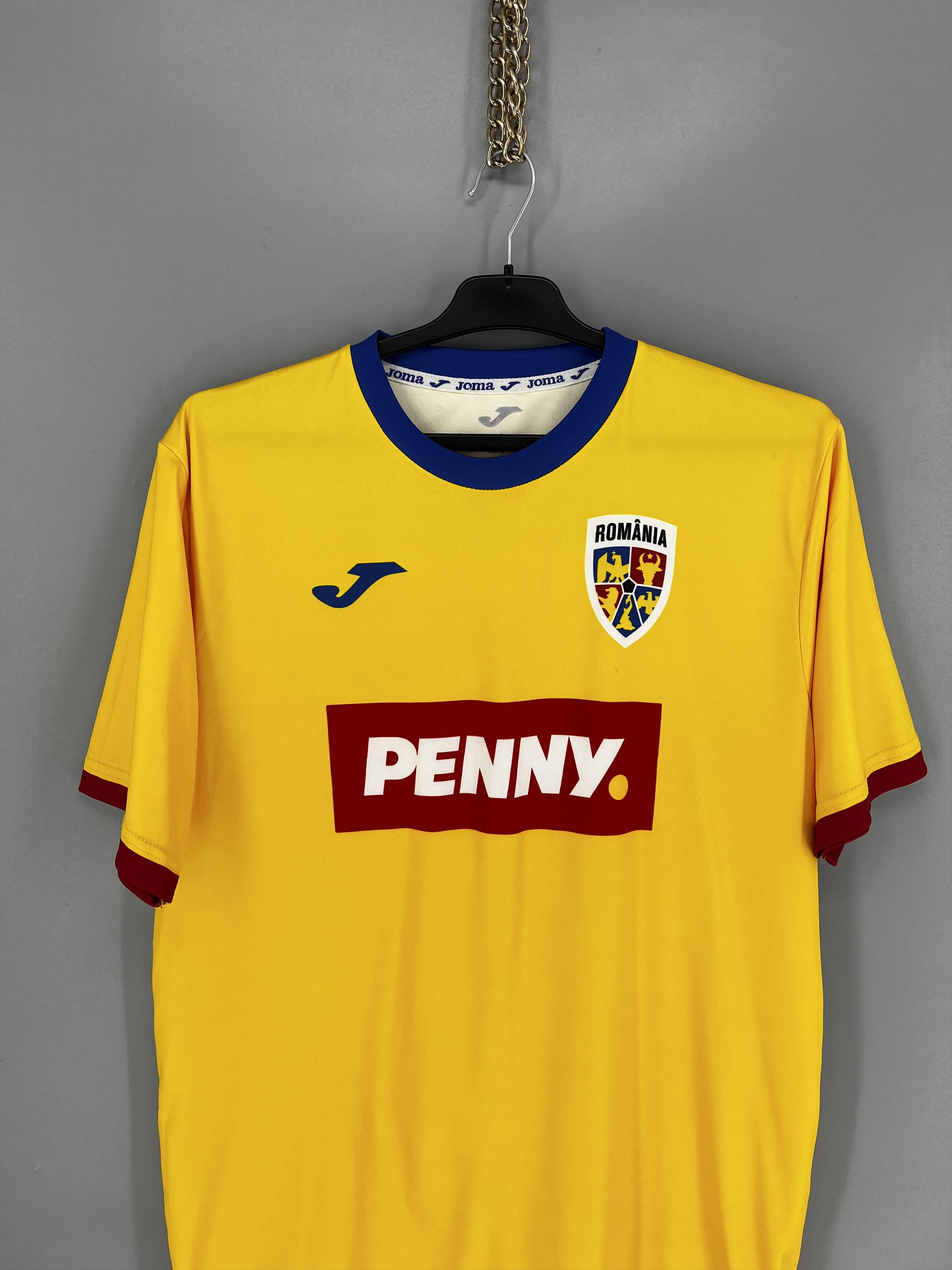Joma Romania 2024-25 Joma Home Fan Football Shirt L Size US L / EU 52-54 / 3 - 6 Thumbnail