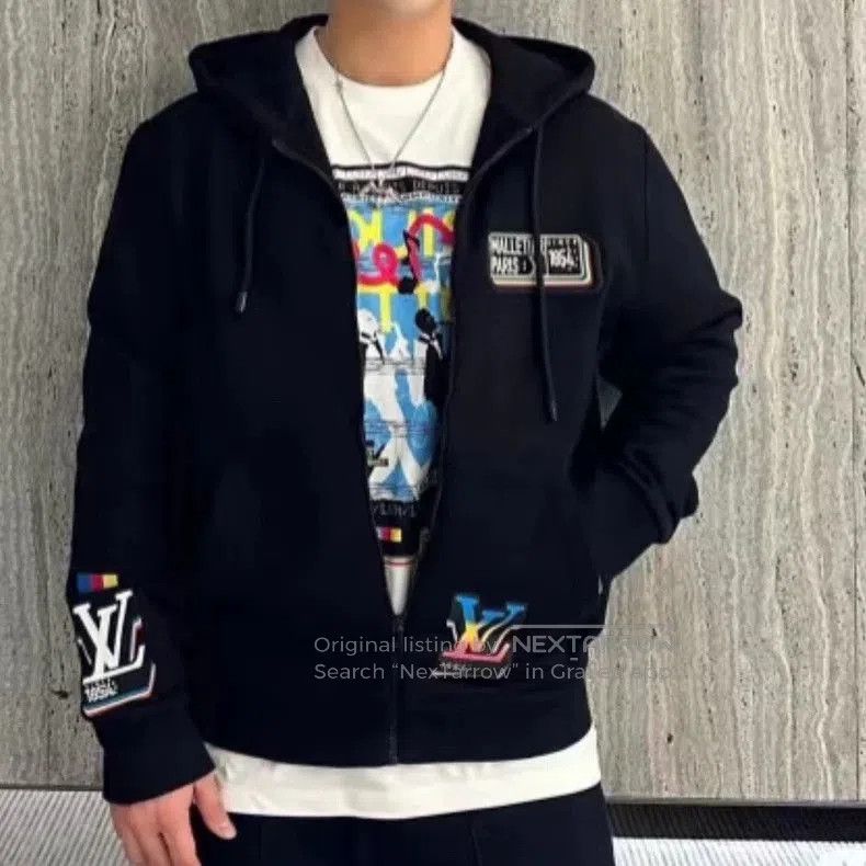 Louis Vuitton Louis Vuitton Rainbow Logo Hooded Jacket. Size US XL / EU 56 / 4 - 6 Thumbnail