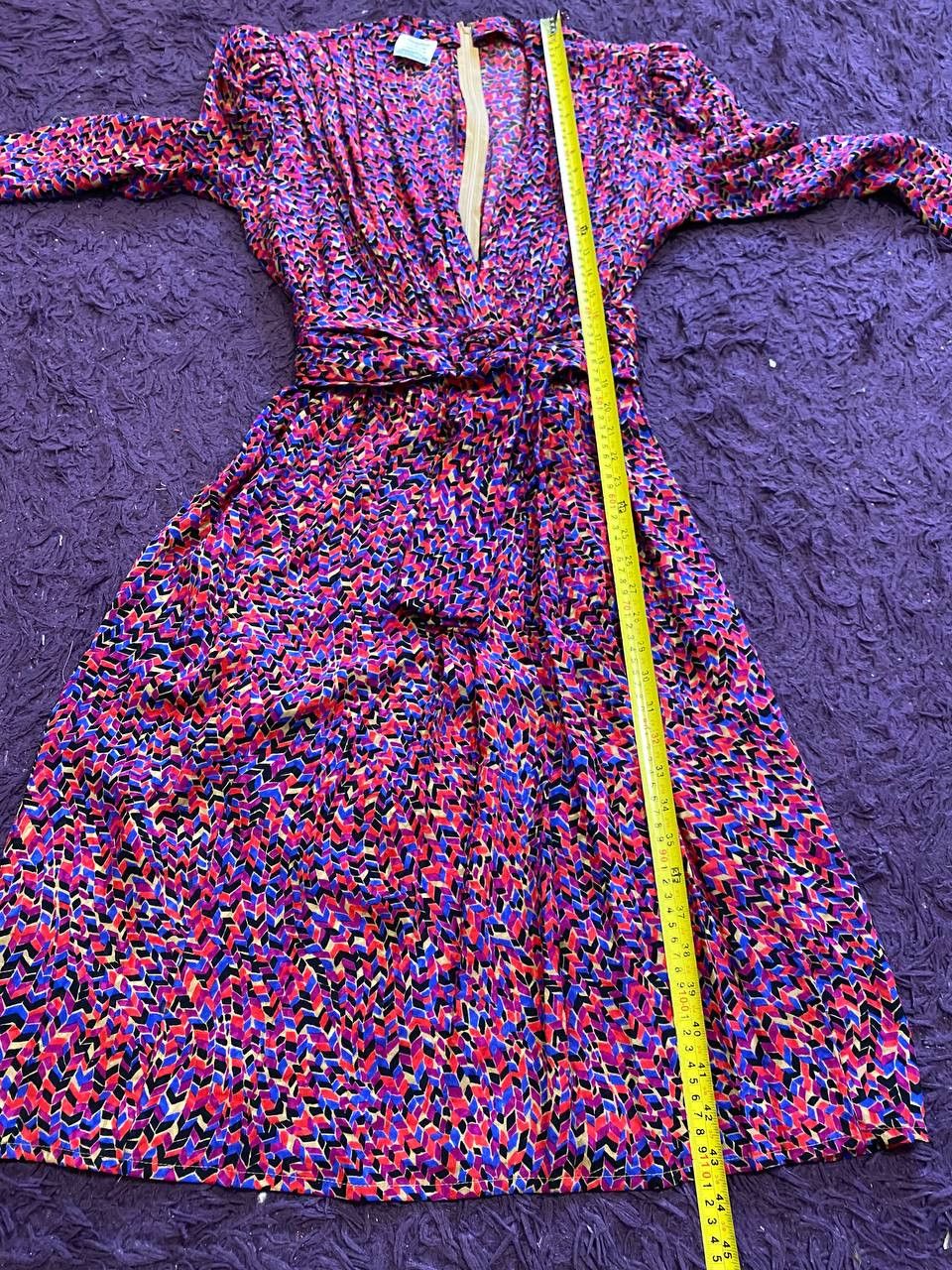 Vintage Vtg Francesca of DAMON for STARINGTON 100% Silk Dress Sz 10 Size L / US 10 / IT 46 - 10 Thumbnail