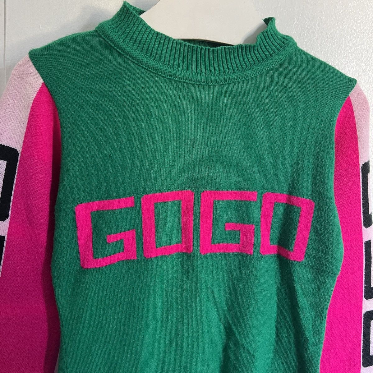 Japanese Brand × Vintage Y2K Sweater Pullover Knit Neon 2010 vibe swag turtleneck 00s Size M / US 6-8 / IT 42-44 - 2 Thumbnail