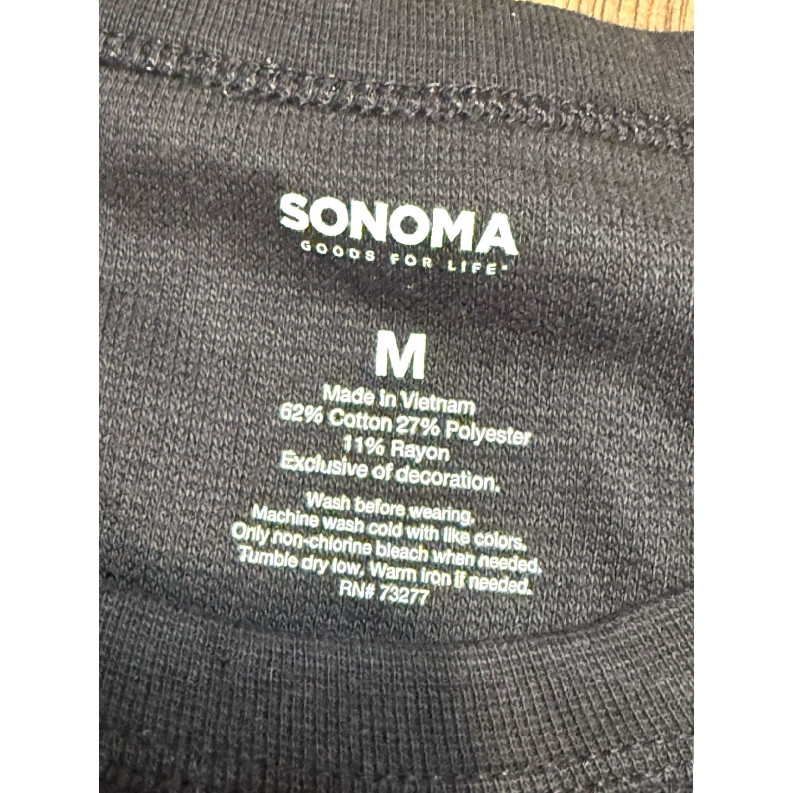 Vintage Sonoma Shirts Mens Size Medium Black Long Sleeve Crew Neck The Supersoft Thermal Shirt Size US M / EU 48-50 / 2 - 6 Thumbnail