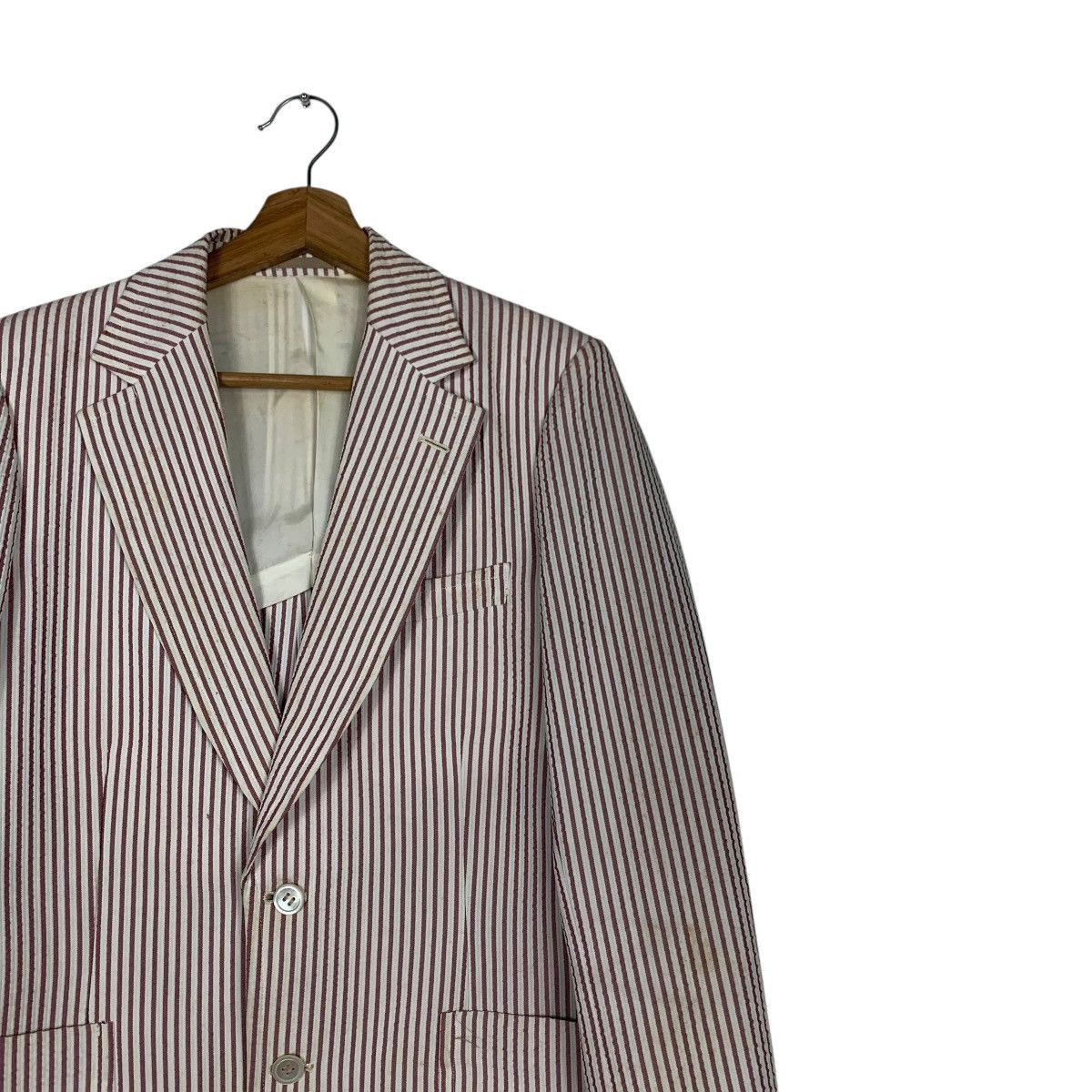 Pierre Cardin PIERRE CARDIN Striped Suit Jacket Blazers #2167-C95 Size US S / EU 44-46 / 1 - 5 Thumbnail
