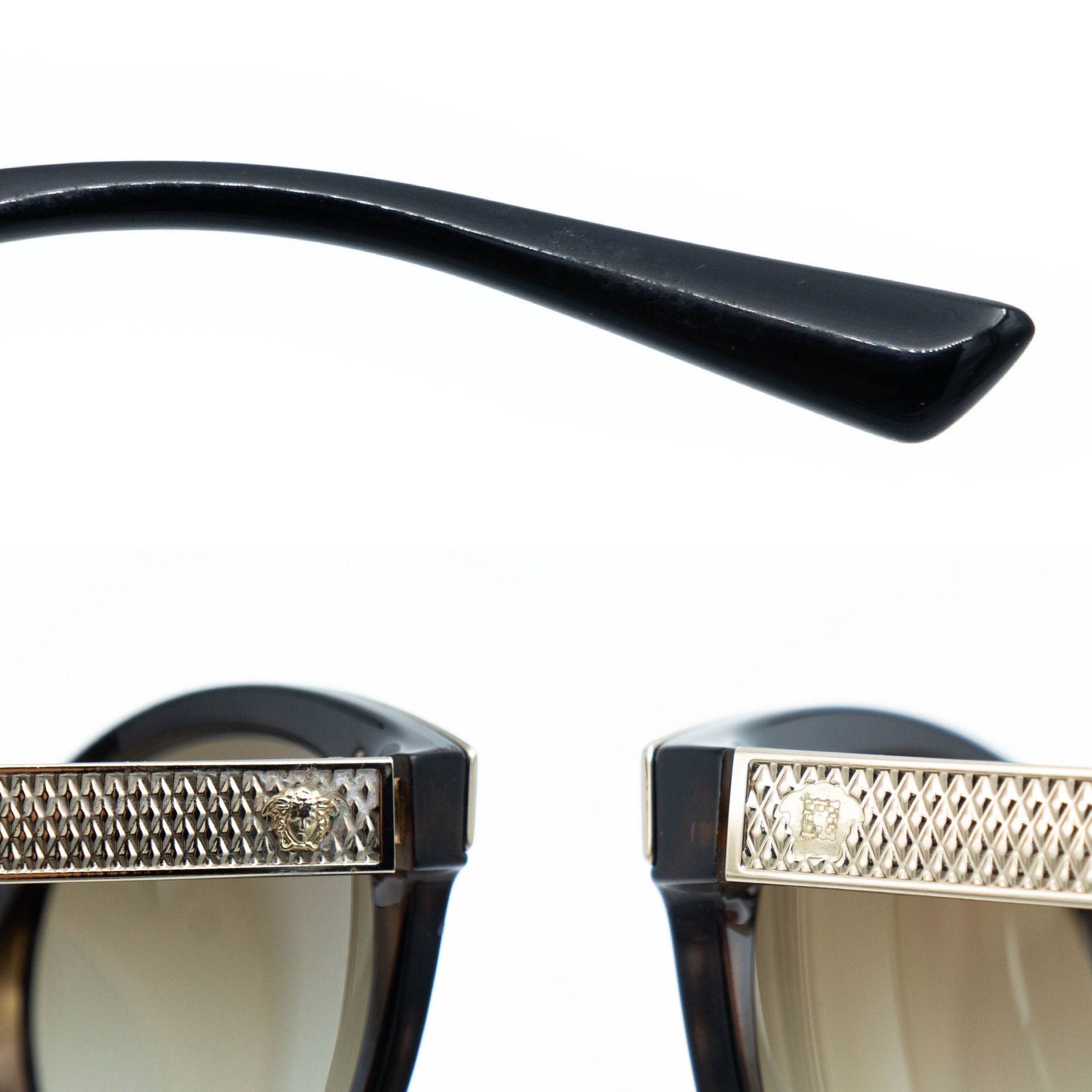 Versace VERSACE Mod 4330 Round Gold Sunglasses Size ONE SIZE - 9 Thumbnail