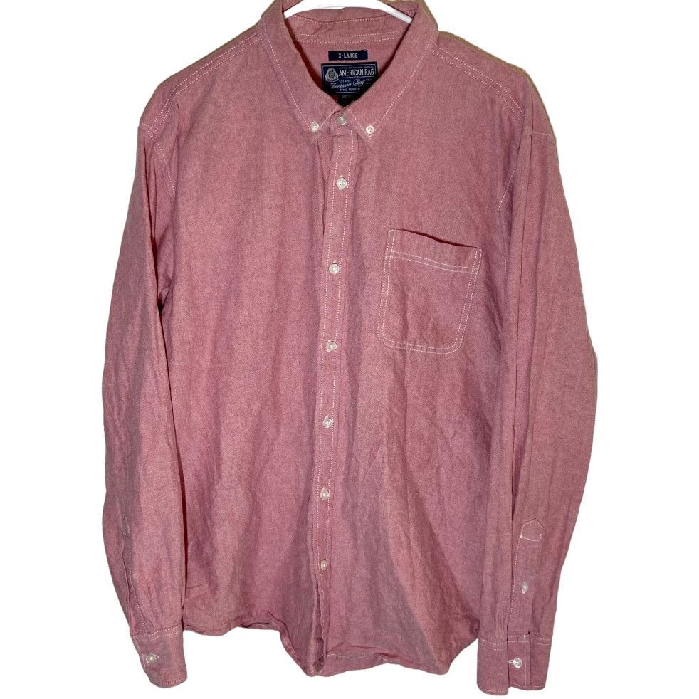 American Rag American Rag Button Down Shirt 100% Cotton Chest Pocket XL ...