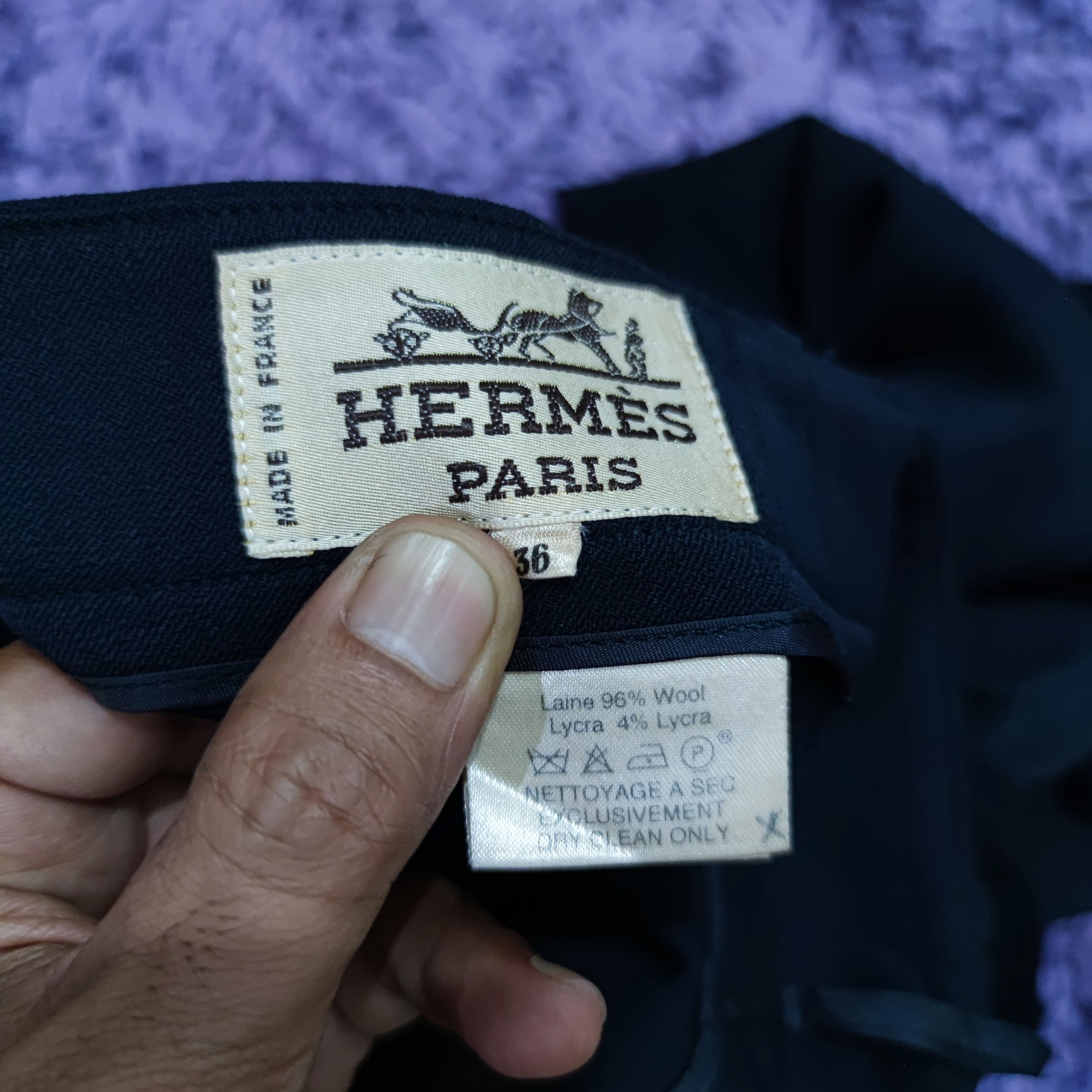 Hermes × Vintage Casual women Pants Size 26" / US 2 / IT 38 - 11 Thumbnail