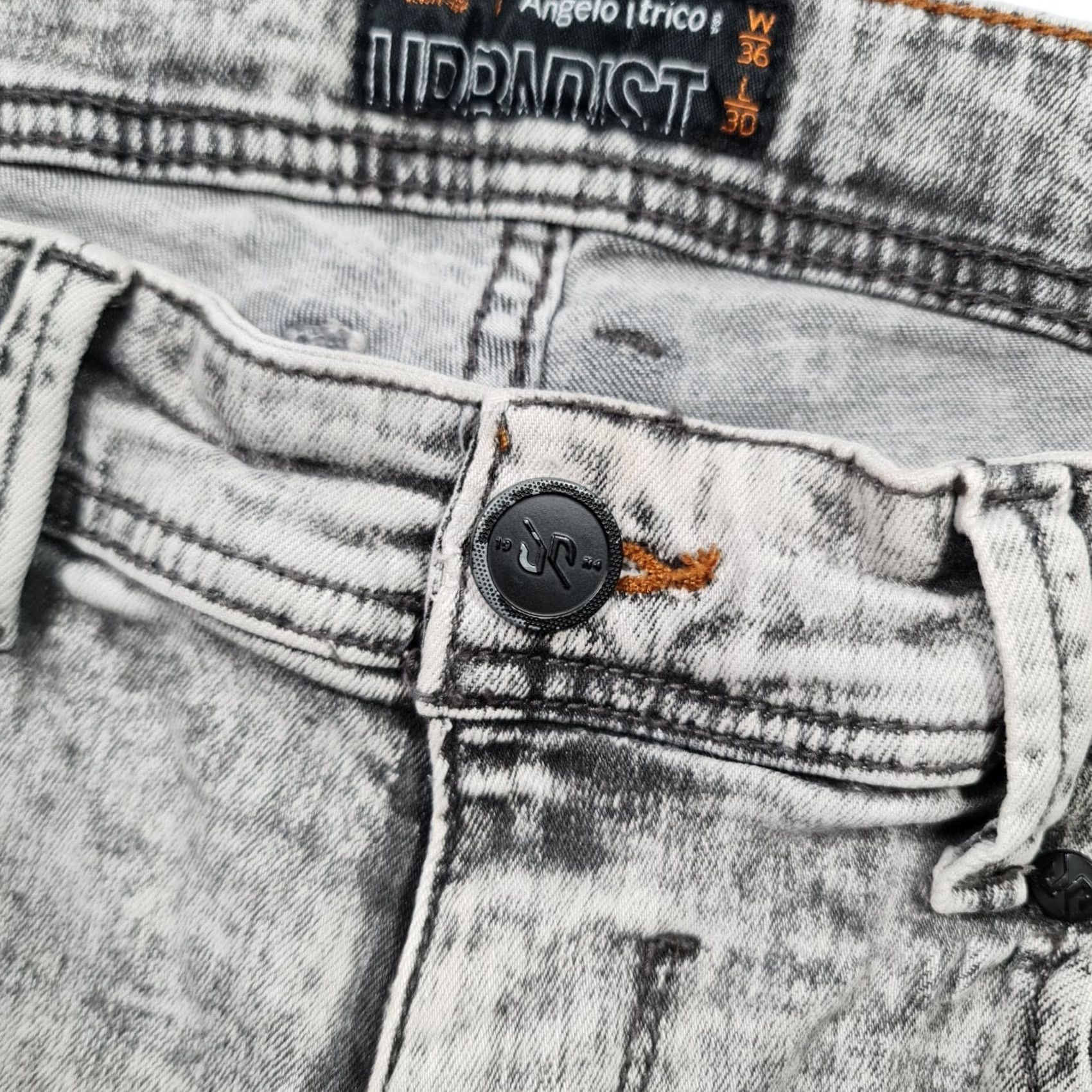 Denime Angelo Litrico Urbndist Jeans Mens W31 L30 Skinny Fit Grey Stretch Denim Size US 36 / EU 52 - 3 Thumbnail