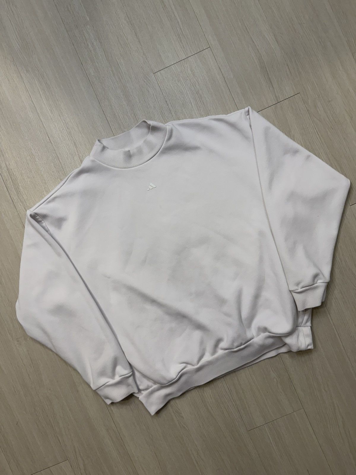 Adidas Adidas Basketball White Crewneck Sweatshirt Size US S / EU 44-46 / 1 - 3 Thumbnail
