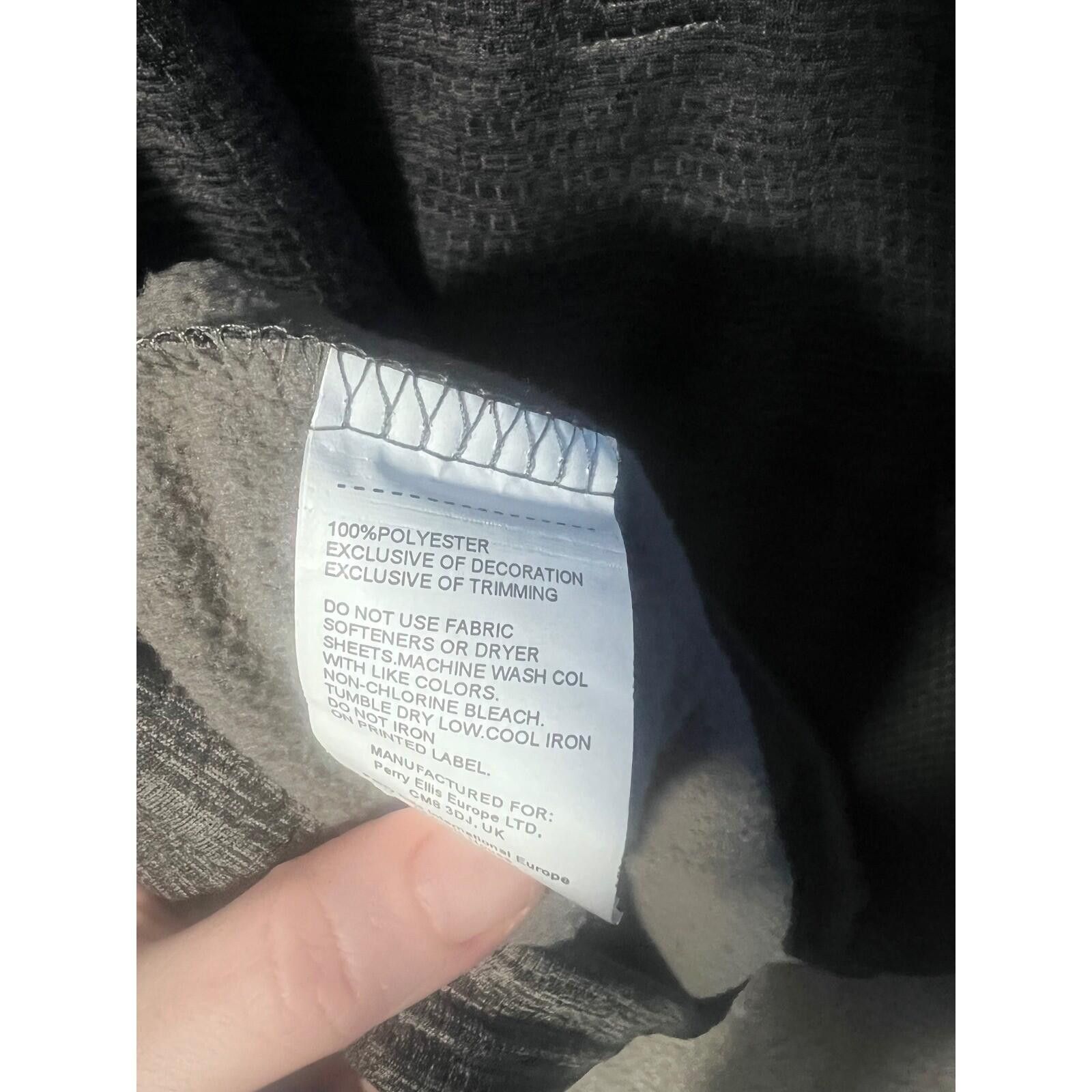 PGA Tour PGA Tour 1/4 Zip Pullover Mens XXL Gray Textured Fleece Size ONE SIZE - 4 Thumbnail
