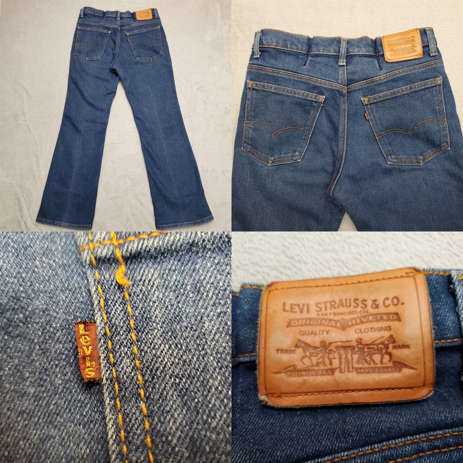 Vintage VINTAGE Levis Jeans Womens 33x31 Blue Denim 515 Boot Cut Everyday Riding Casual Size 24" / US 00 / IT 34 - 8 Thumbnail