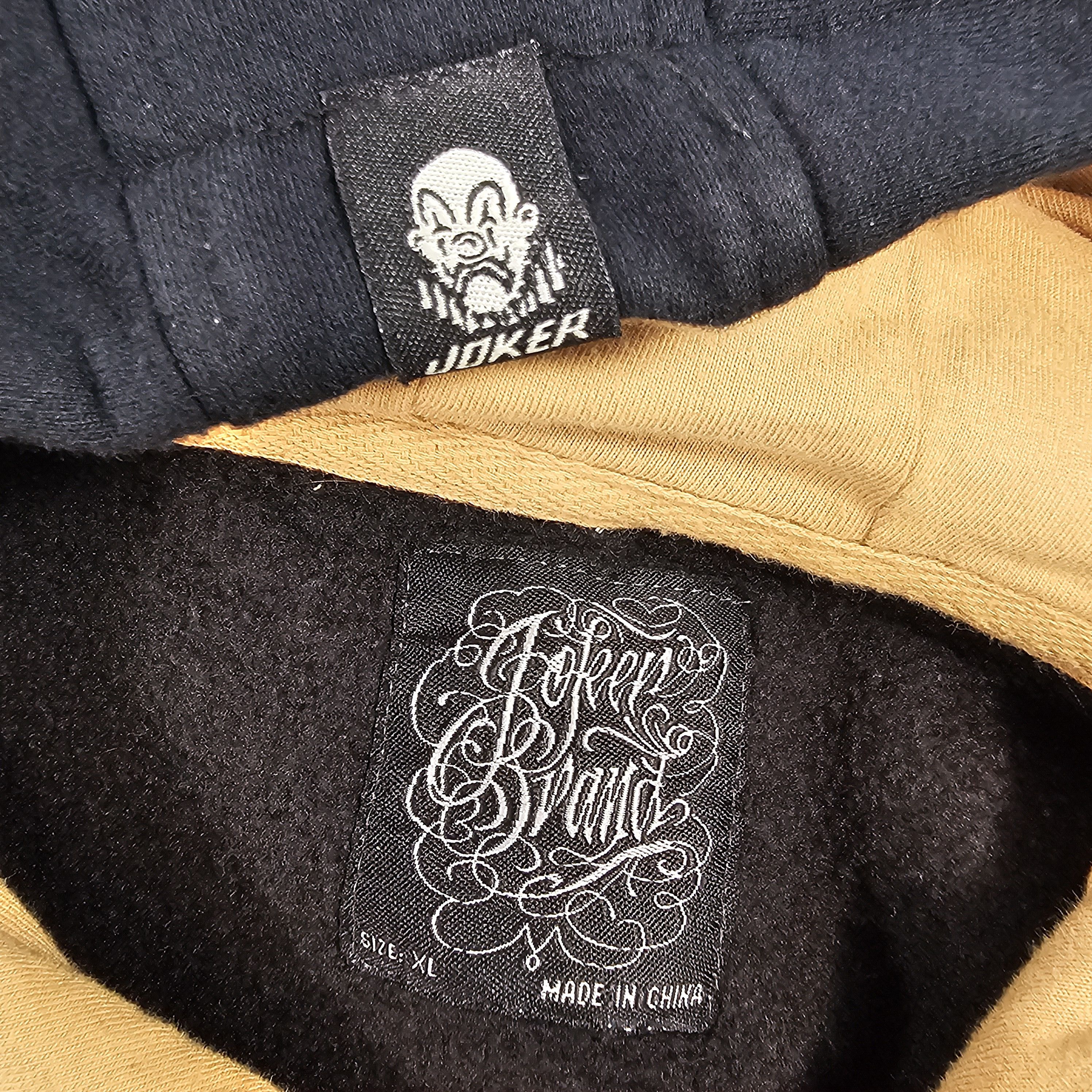 Other Vintage Y2K Joker Brand Black Hoodie Slow Motion Graphic Size US XL / EU 56 / 4 - 3 Thumbnail