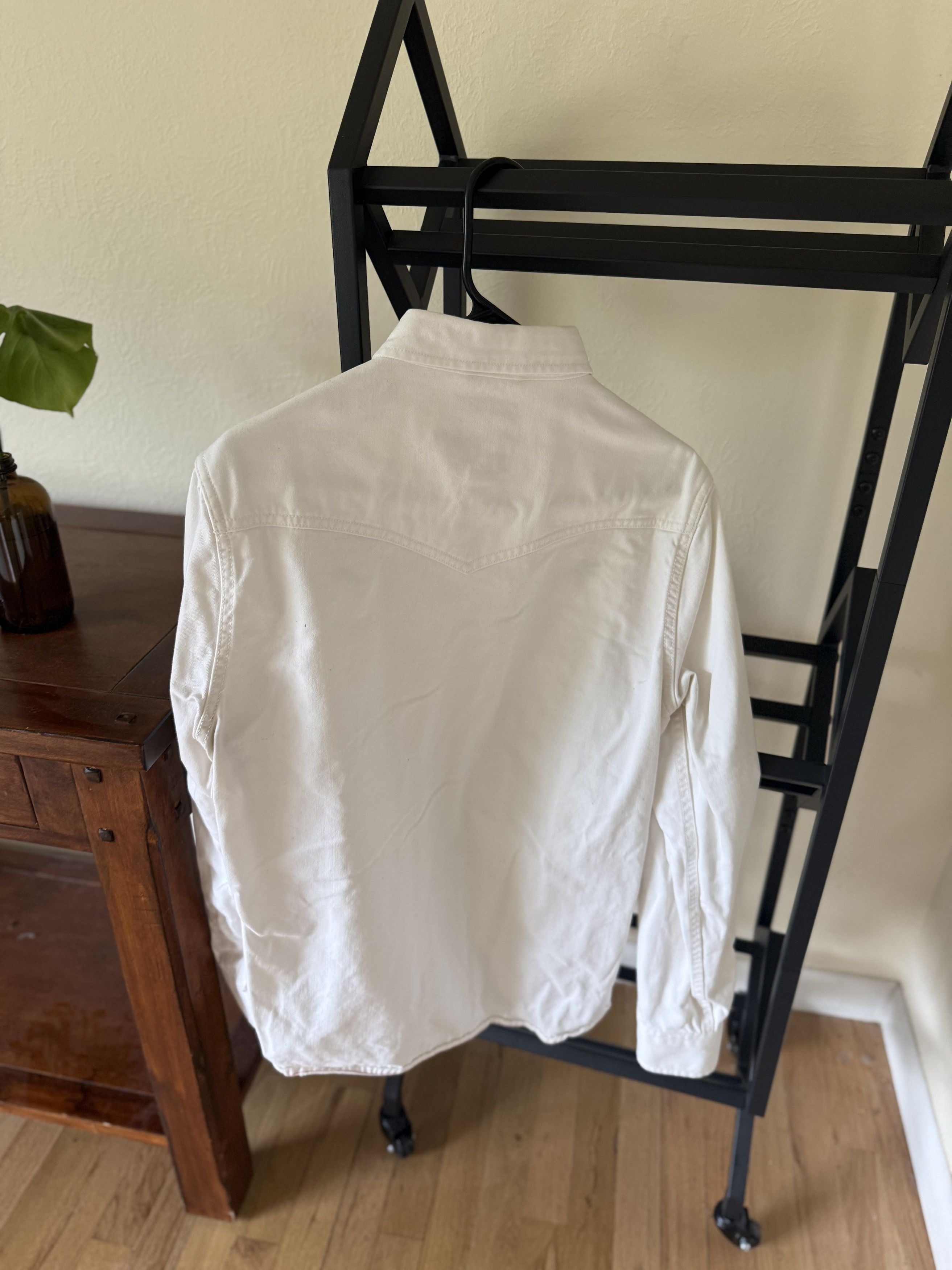 Iron & Resin Iron & Resin Western Shirt — White Embroidered Floral Snap Size US S / EU 44-46 / 1 - 3 Thumbnail
