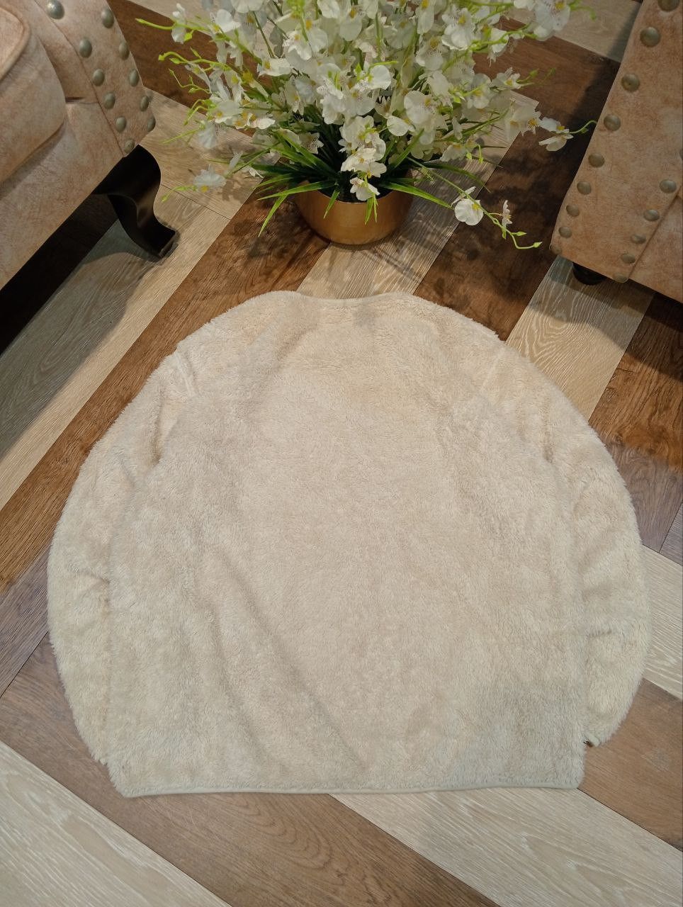 Engineered Garments × Uniqlo ENGINEERED GARMENTS DEEP PILE FLEECE PULLOVER - SIZE L CREAM Size US L / EU 52-54 / 3 - 8 Thumbnail