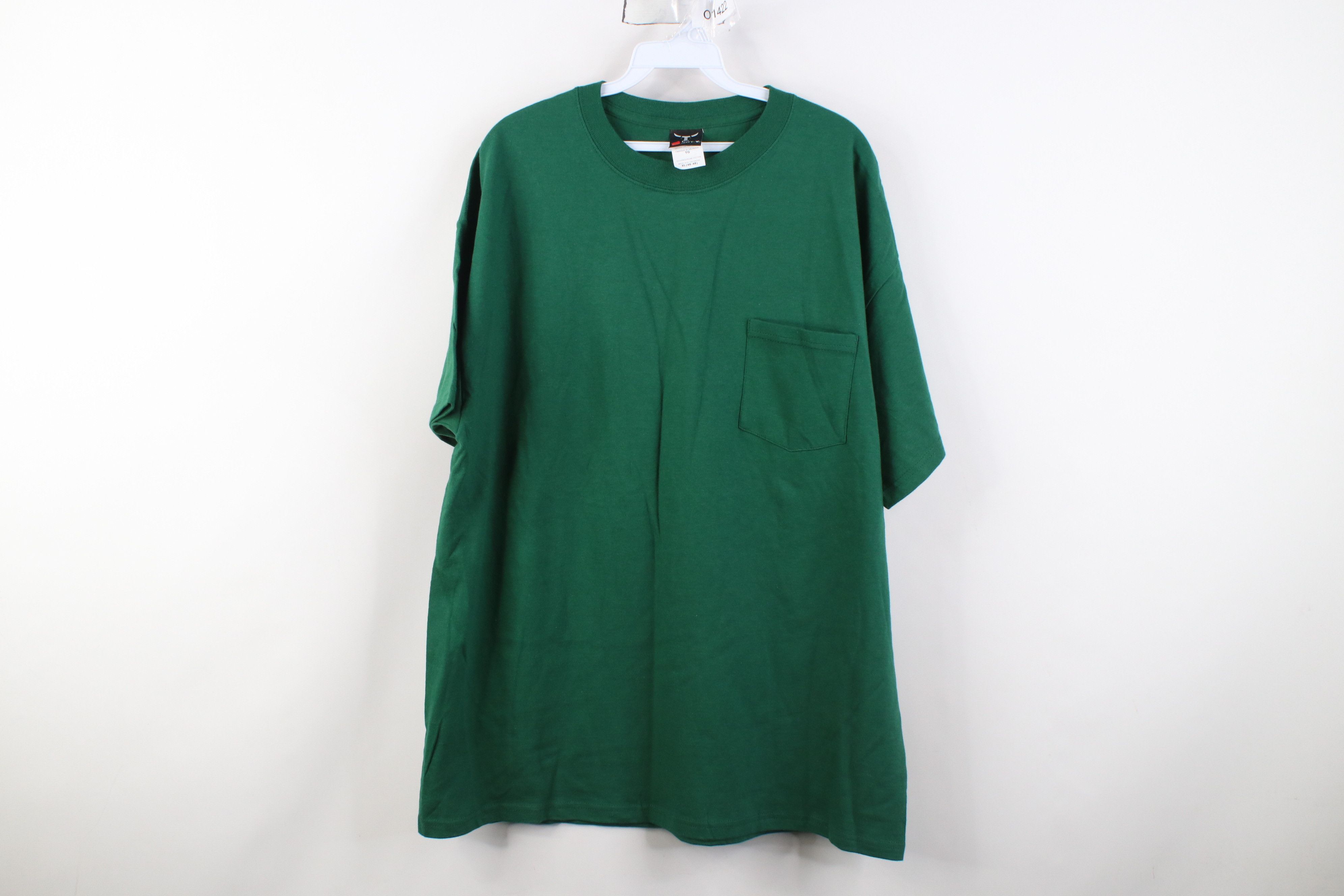 Hanes Deadstock Vintage Y2K Hanes Beefy Cotton Pocket T-Shirt Size US XL / EU 56 / 4 - 1 Thumbnail