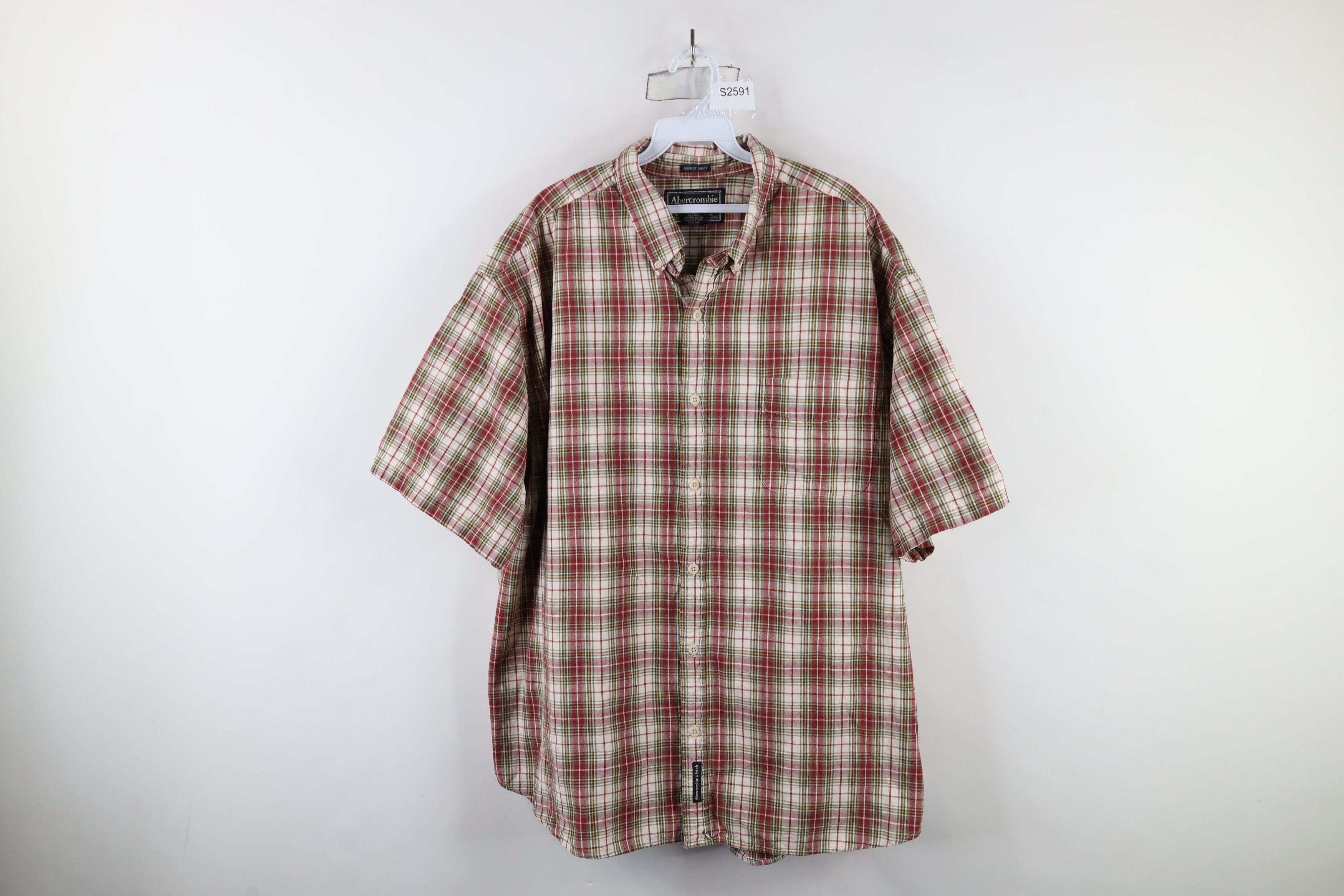 Abercrombie & Fitch × Vintage Vintage 90s Abercrombie & Fitch Biggest Shirt Button Shirt Size US XL / EU 56 / 4 - 1 Thumbnail