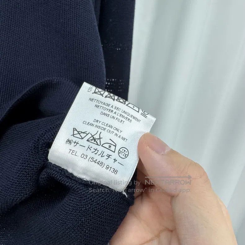 Givenchy Givenchy Dark blue hollowed-out five-star knitted long-sle Size US M / EU 48-50 / 2 - 6 Thumbnail
