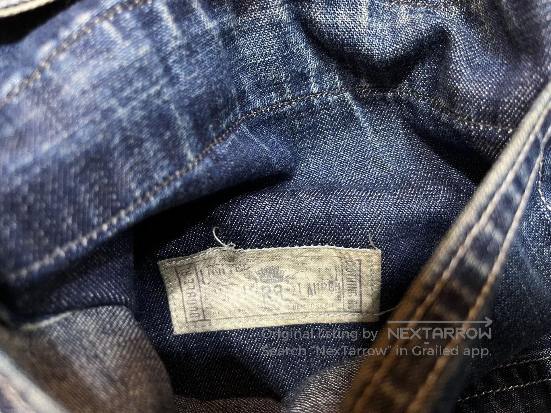 RRL Ralph Lauren vintage blue dyed work pants RRL. Size US 34 / EU 50 - 8 Thumbnail