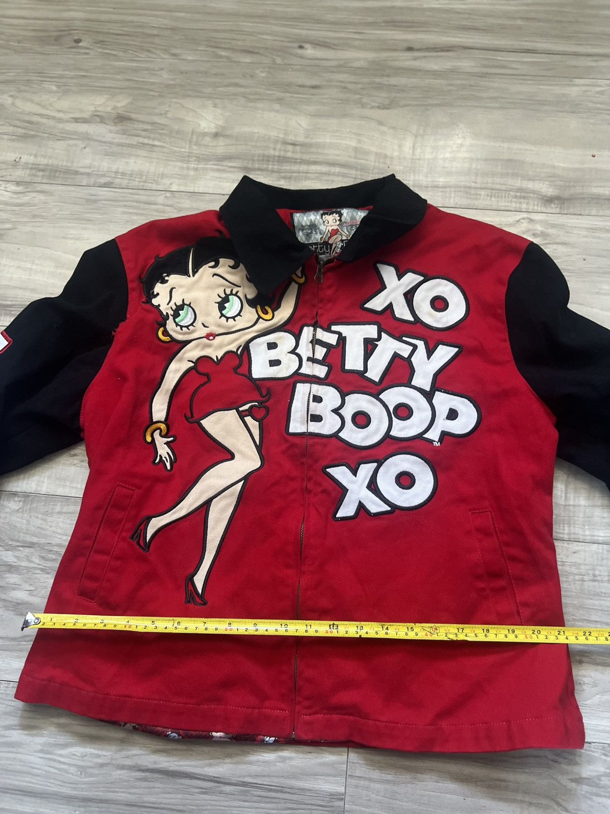 JH Design Betty Boop XOXO Jacket - Red -
