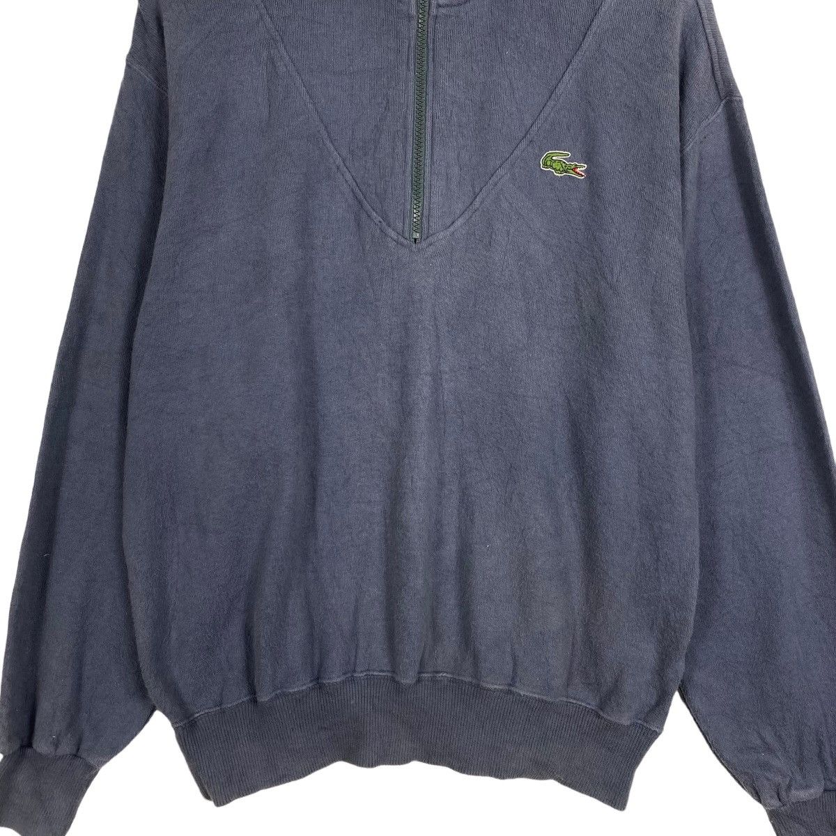 Japanese Brand Vintage Lacoste half zipper sweater Size US S / EU 44-46 / 1 - 5 Thumbnail