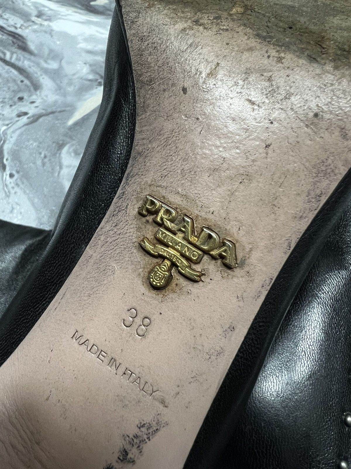 Prada Prada y2k Vintage Knee Heel Boots Size US 8 / IT 38 - 6 Thumbnail