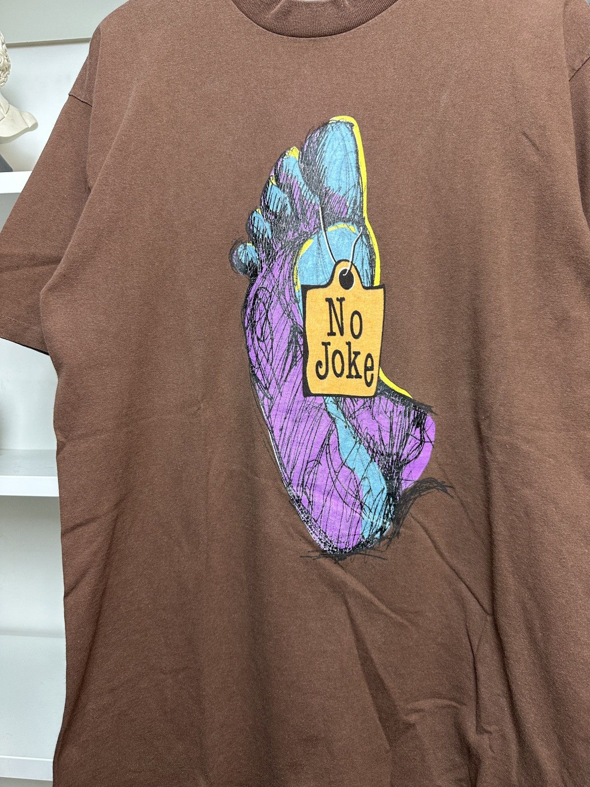 Vintage Vintage 90s No Joke Skateboards tee t-shirt Size US L / EU 52-54 / 3 - 2 Thumbnail